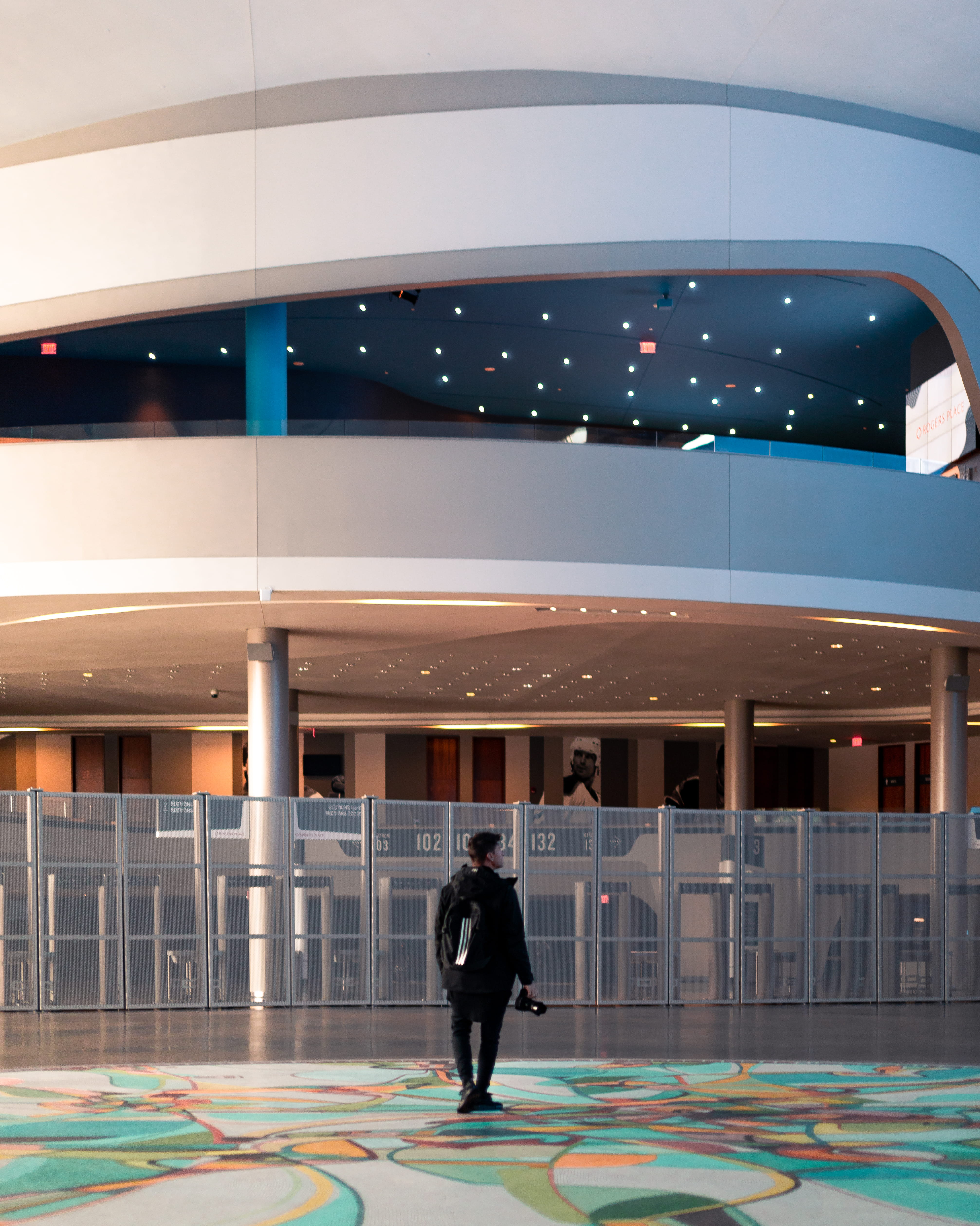 built structure, walking, person, real people, casual clothing, lobby, illuminated, standing, art, 4K, room, lifestyles, glass, full length, outdoors, Phone HD Wallpaper