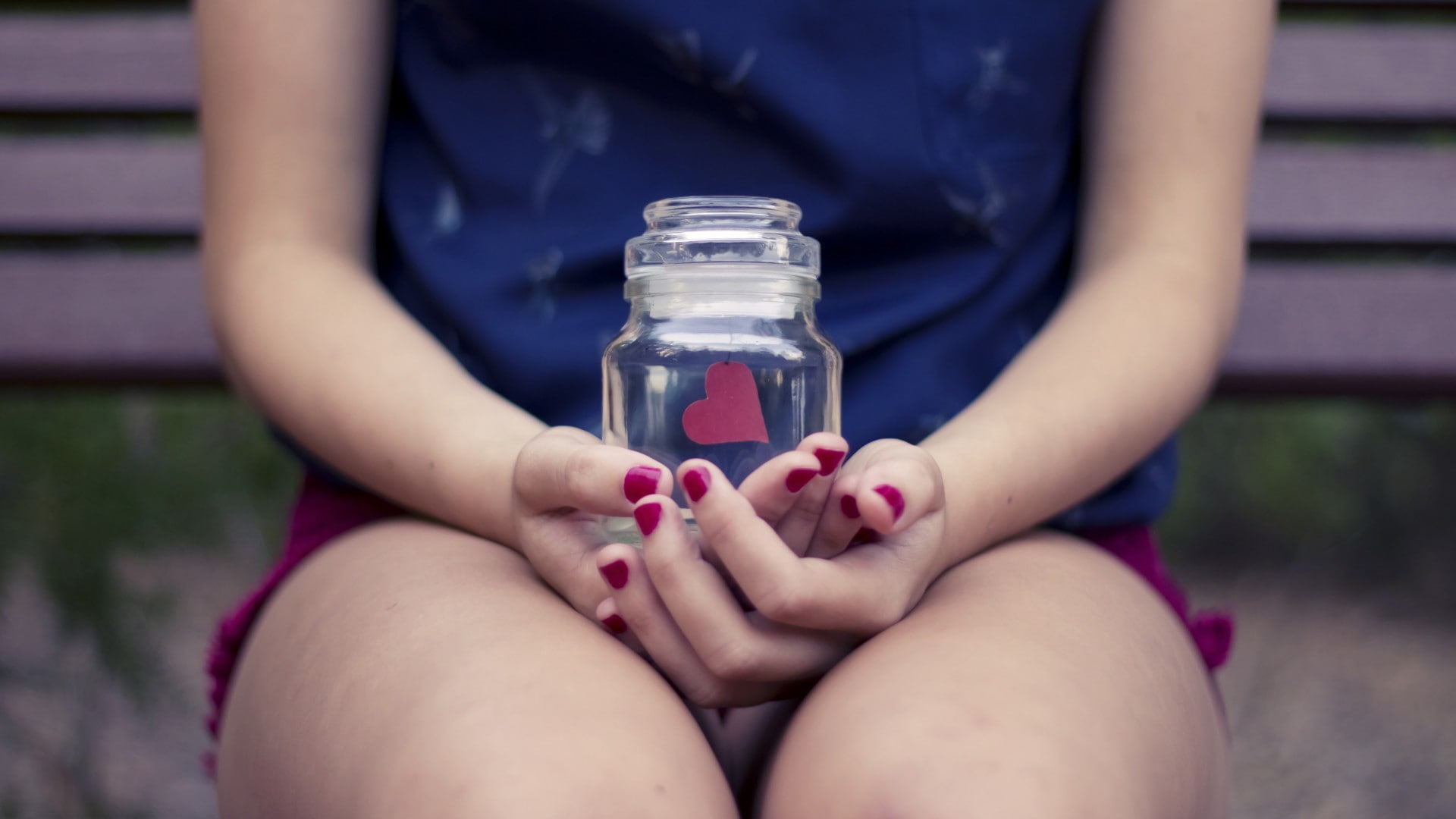 child, hand, painted nails, human limb, one person, close-up, nail, heart, focus on foreground, women, nail polish, day, body part, front view, human hand, HD Wallpaper