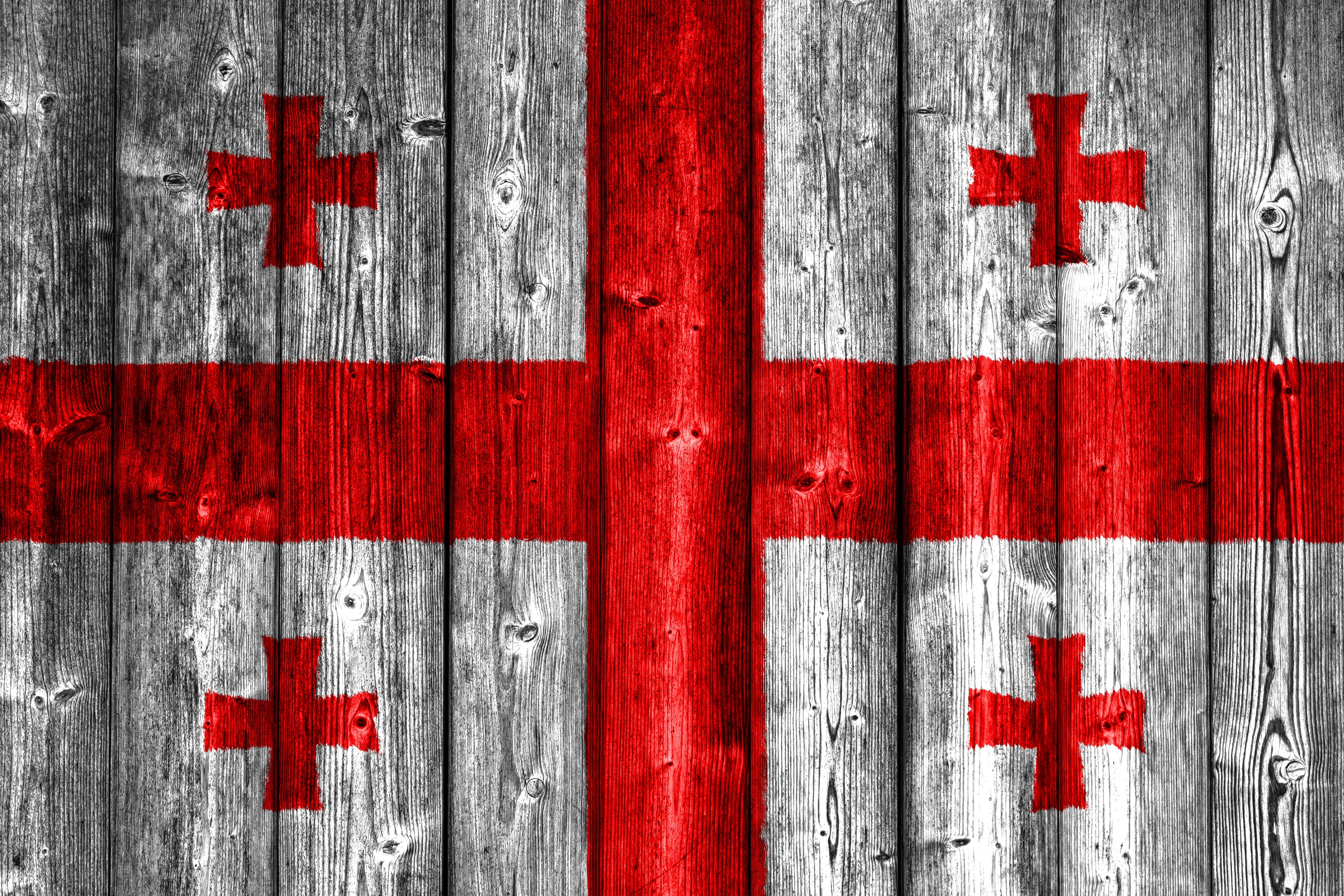 Georgia, 4K, Gerogian Flag, Flag Of Georgia, Flag, Georgian, Flag Of Georgia On Wood, Wood, Ensign, Cross, HD Wallpaper
