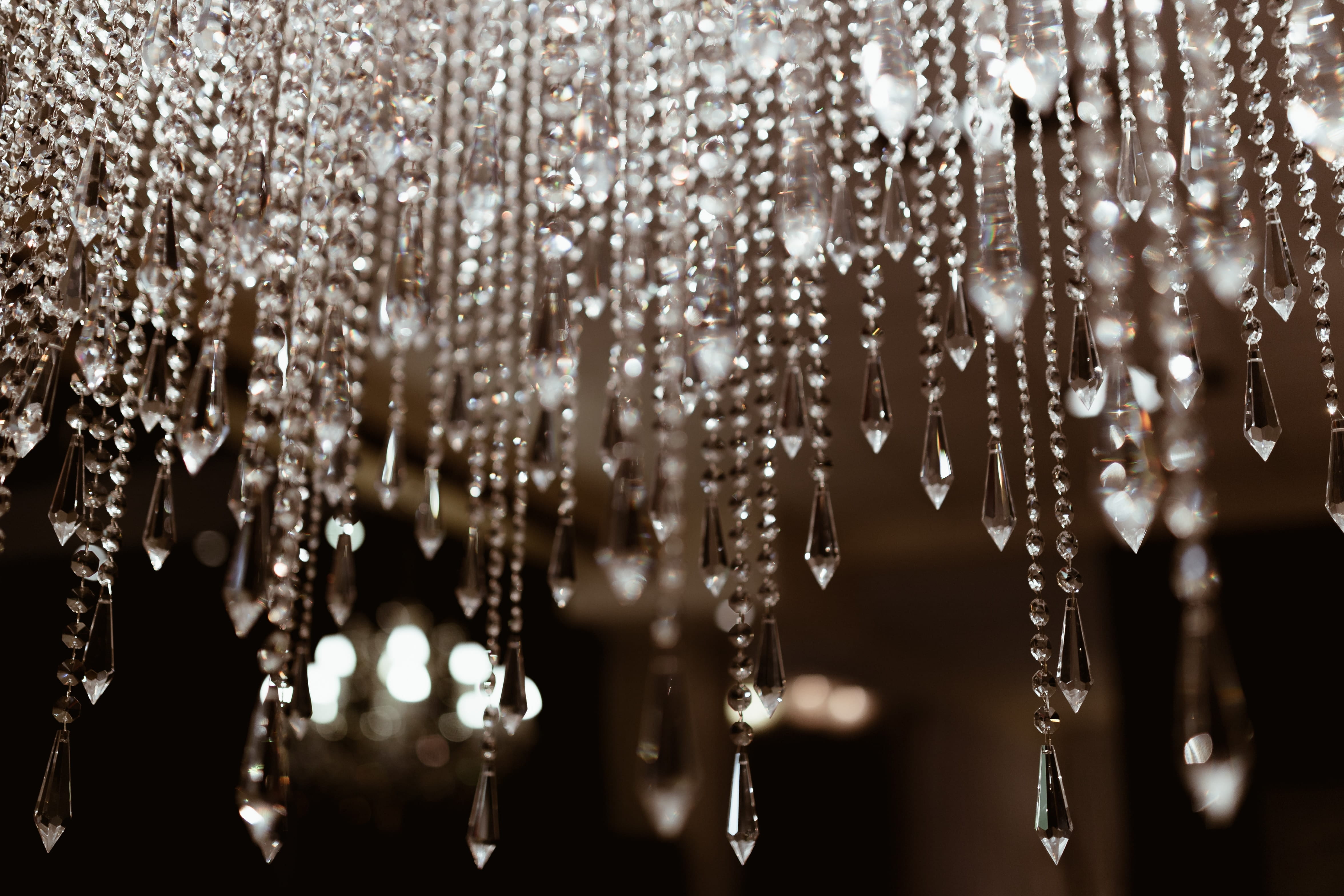 water, focus on foreground, abstract, no people, close, day, luxury, dew, decoration, glass, wet, close-up, plant, outdoors, tranquility, 4K, hanging, HD Wallpaper