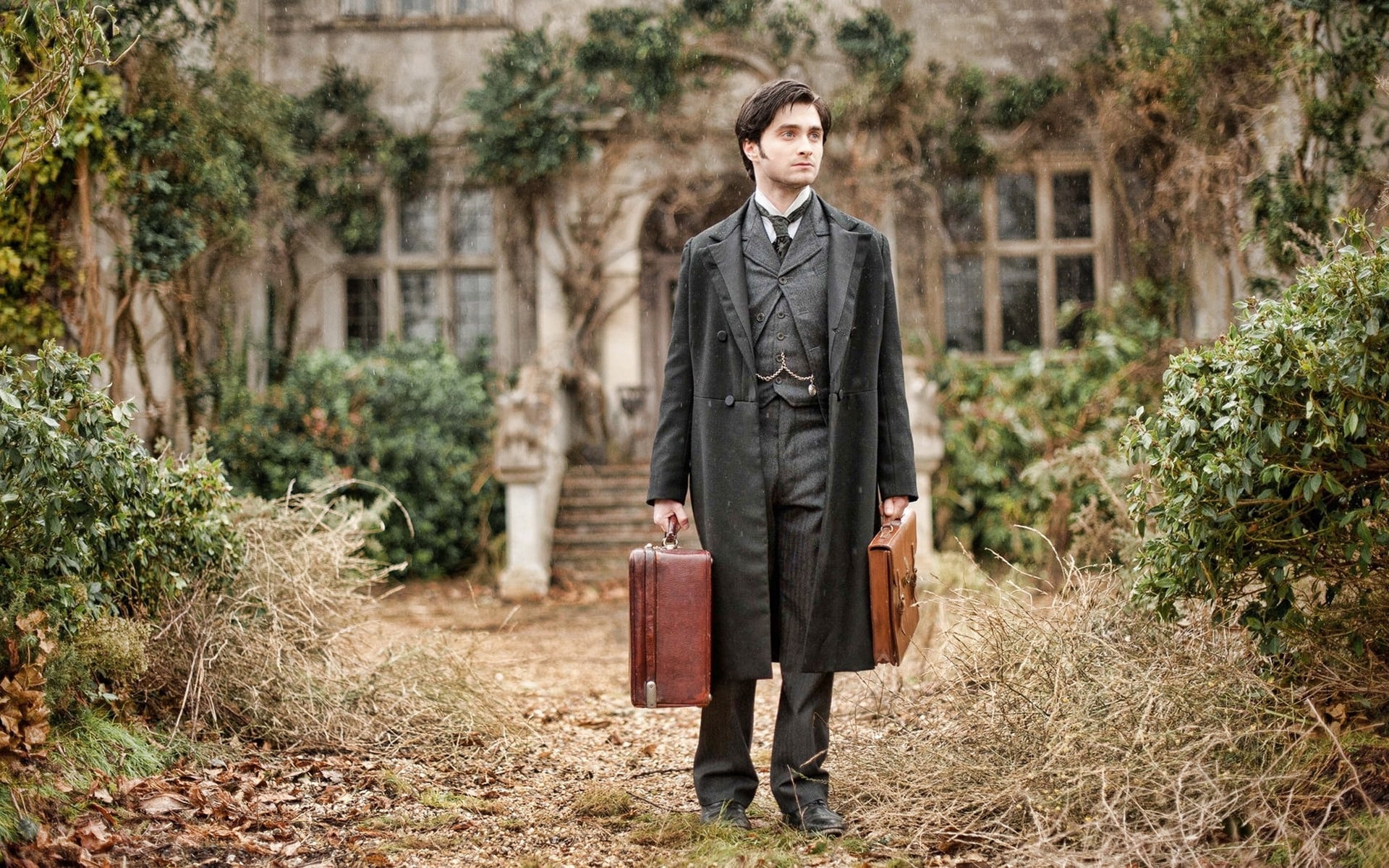 vintage, leather, daniel, coat, glasses, 1080P, radcliffe, harry, old, potter, black, HD Wallpaper