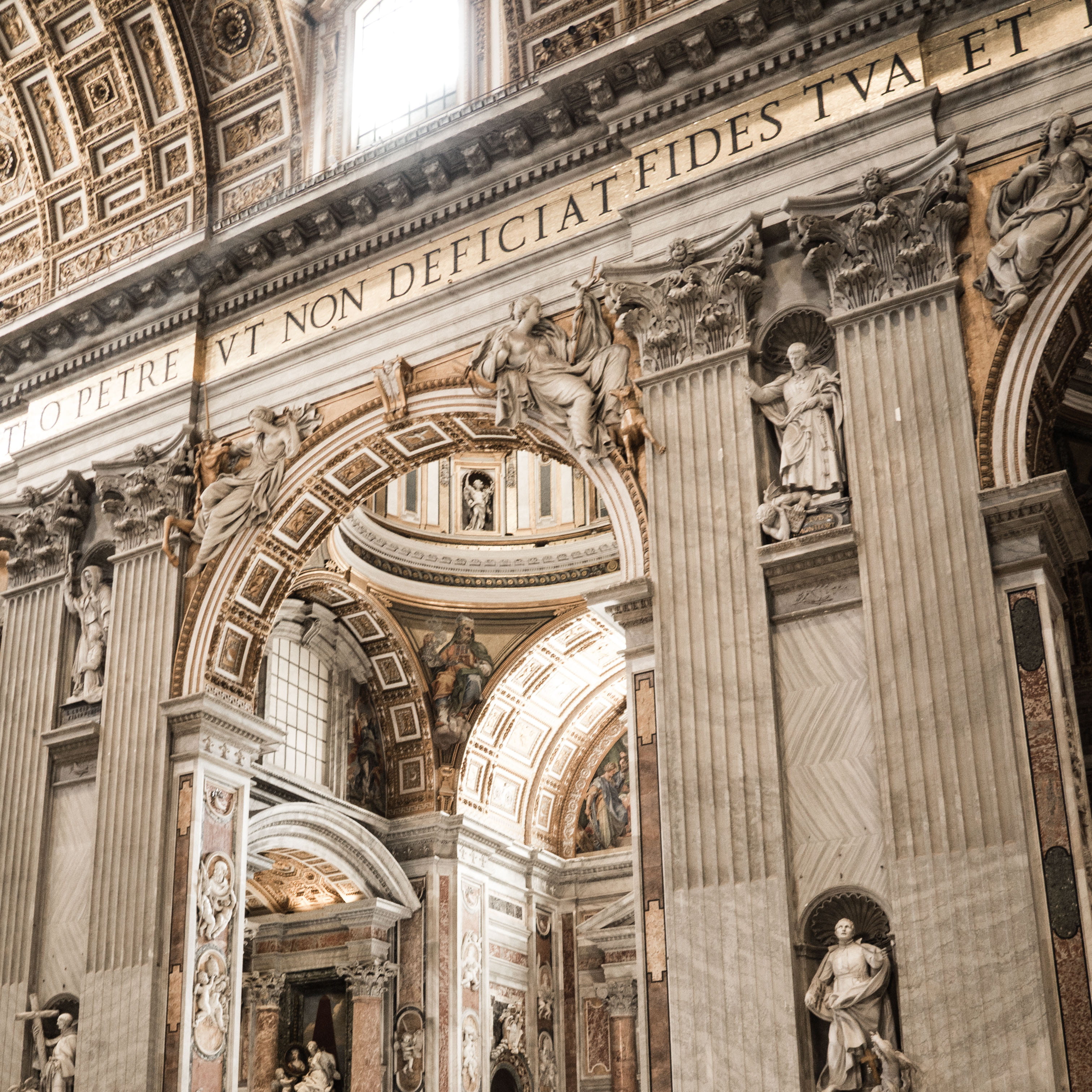 day, travel, craft, sculpture, gothic style, history, ceiling, vatican city, st. peters, human representation, travel destinations, representation, the past, Phone HD Wallpaper
