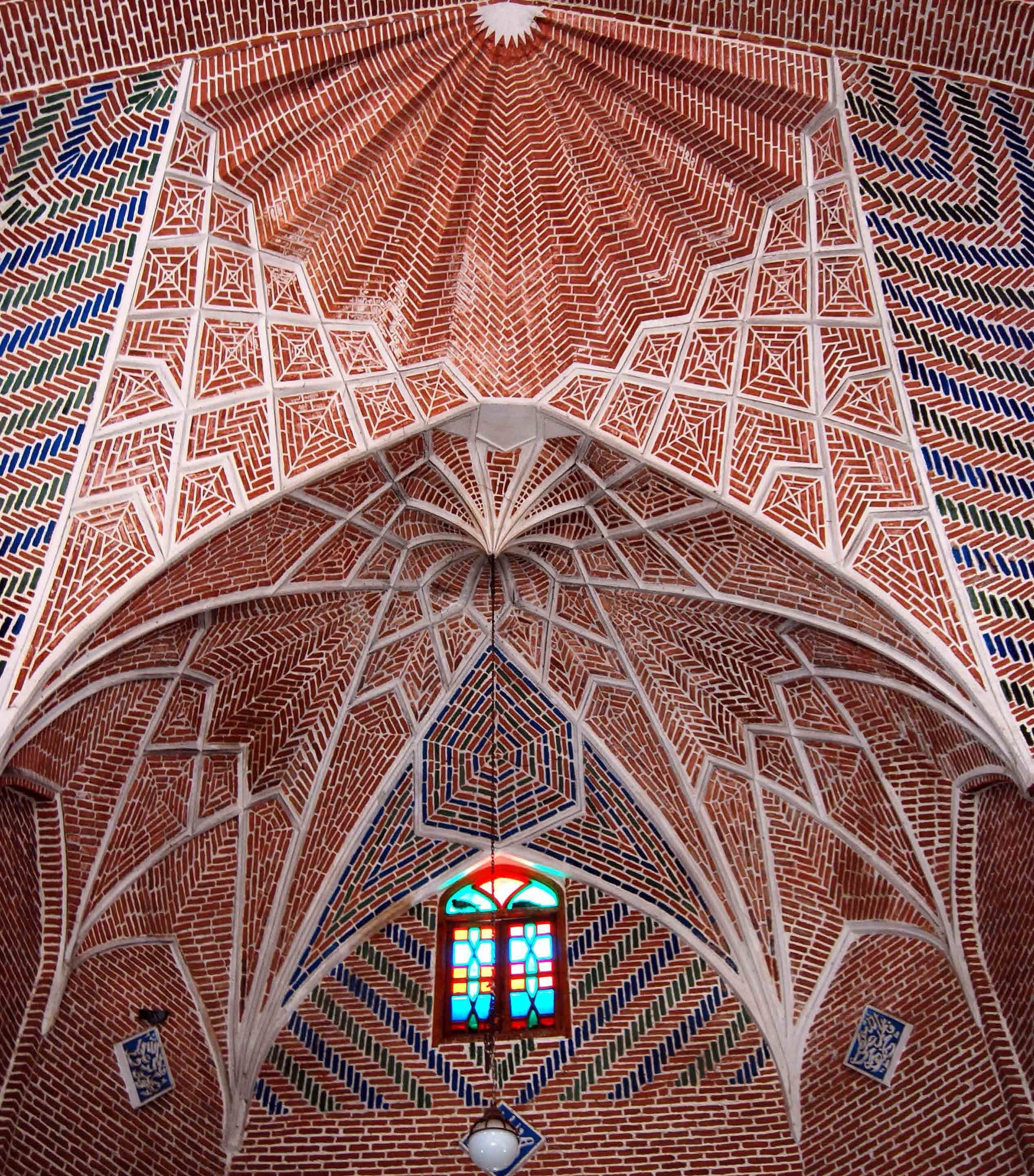 day, tabriz, 2K, art and craft, floral pattern, no people, travel destinations, building exterior, place of worship, indoors, low angle view, multi colored, Phone HD Wallpaper