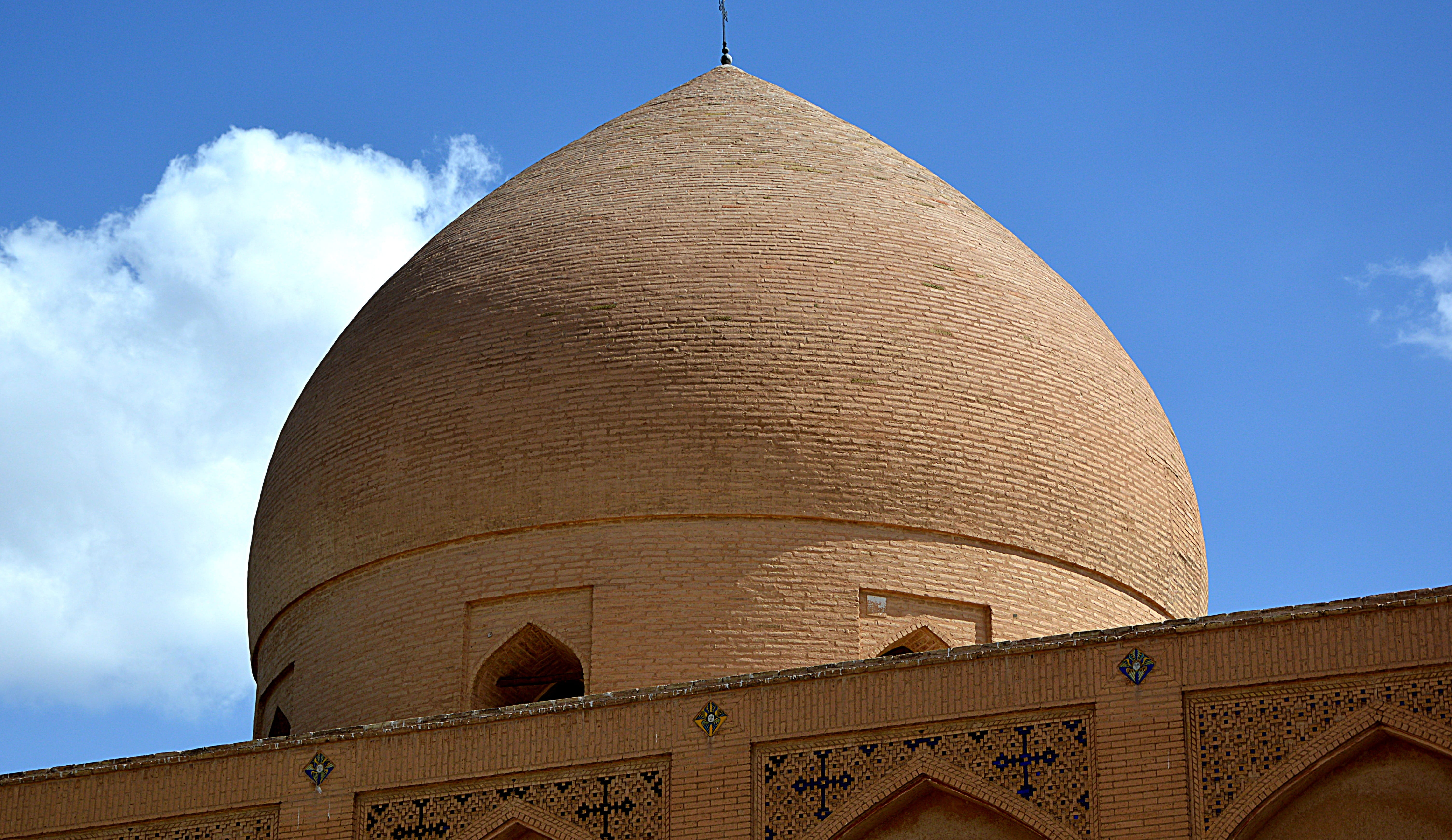 place of worship, city, building exterior, travel destinations, sand stone, no people, islam, architecture, blue, isfahan, nature, spire, the past, outdoors, HD Wallpaper