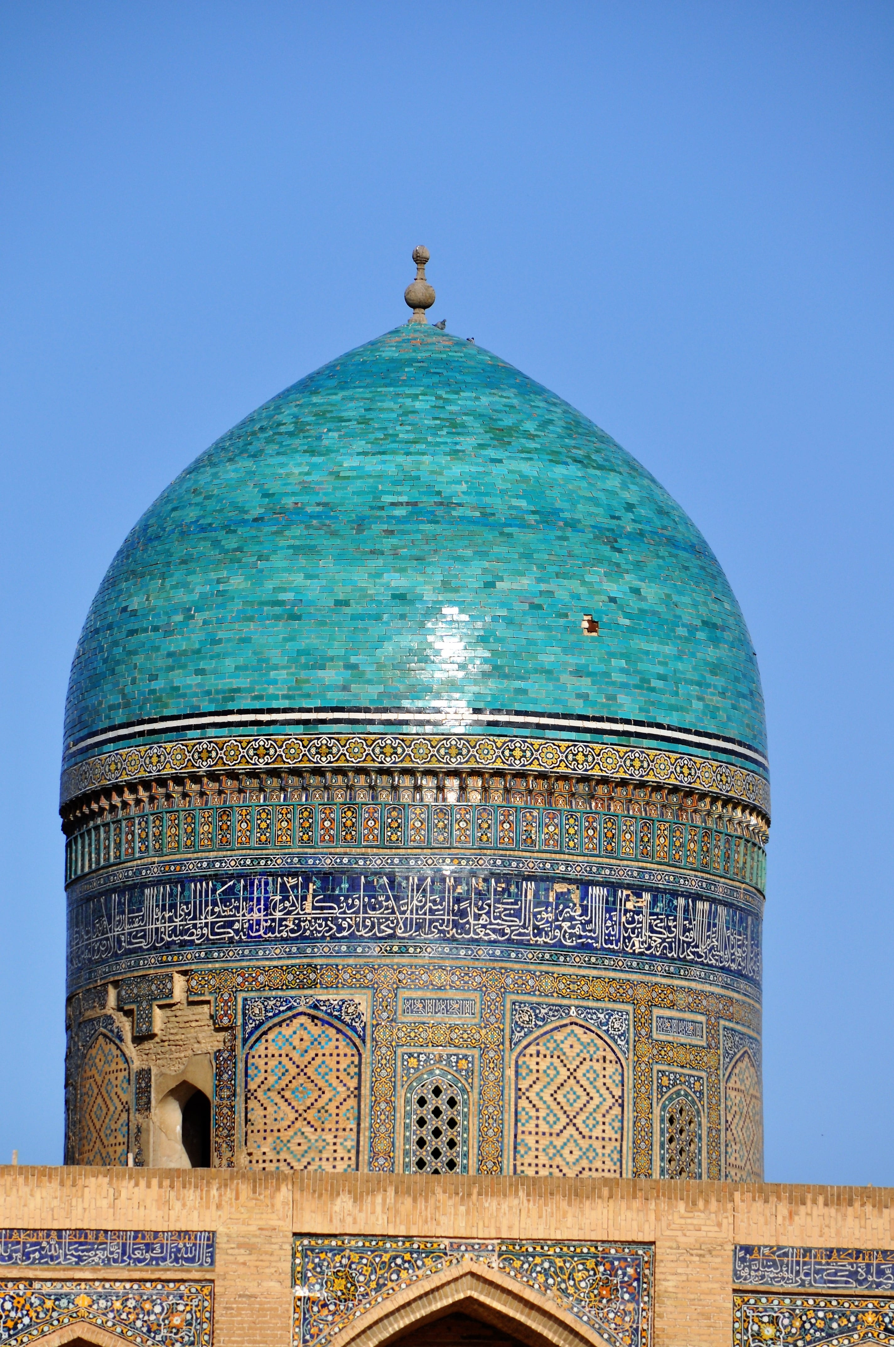 nature, outdoors, dome, day, travel, travel destinations, cupola, religion, built structure, blue, ornate, turquoise, 4K, uzbekistan, no people, architecture, Phone HD Wallpaper