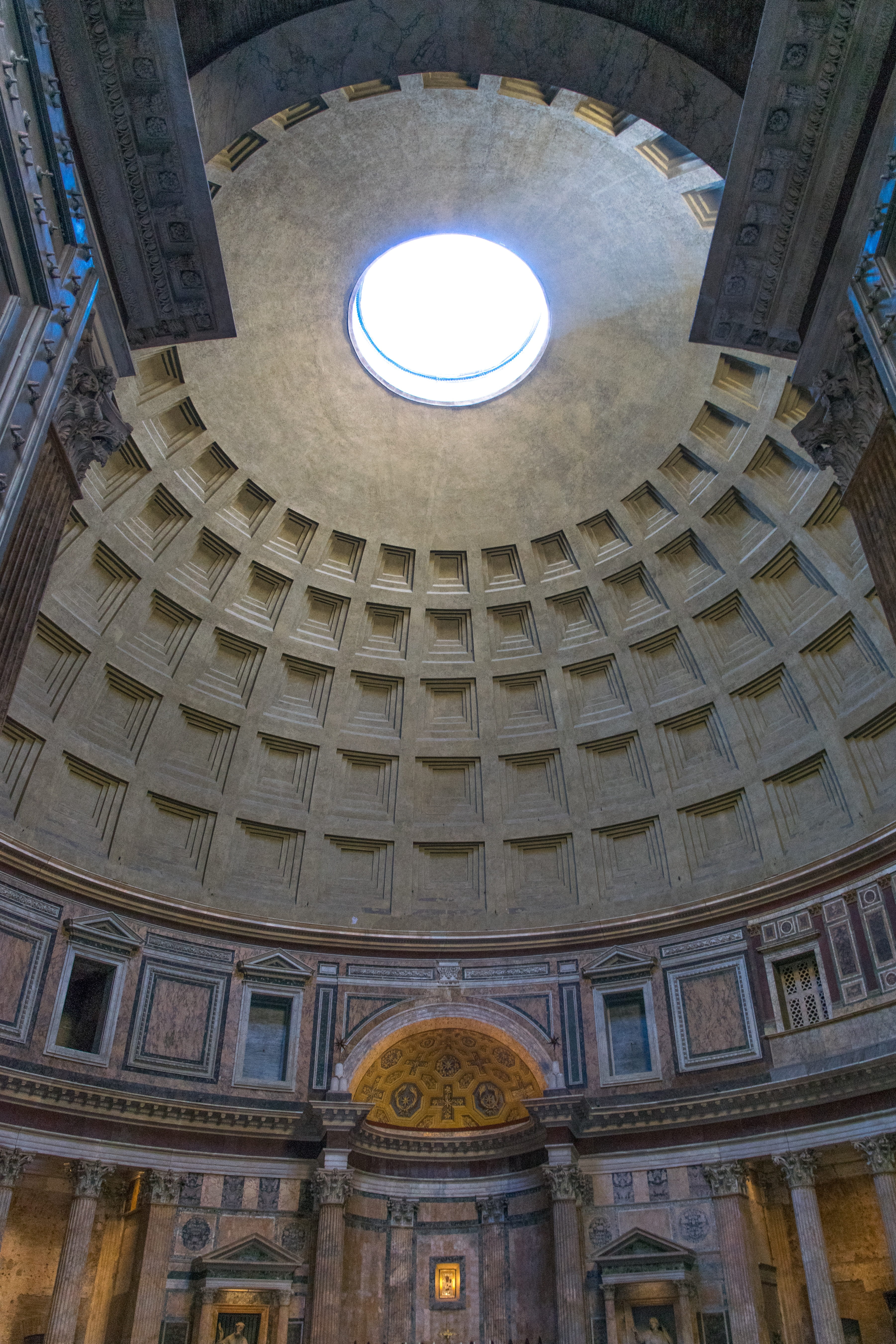 place of worship, oculo, dome, directly below, travel destinations, ancient, building, no people, architecture, pantheon, ceiling, built structure, low angle view, Phone HD Wallpaper