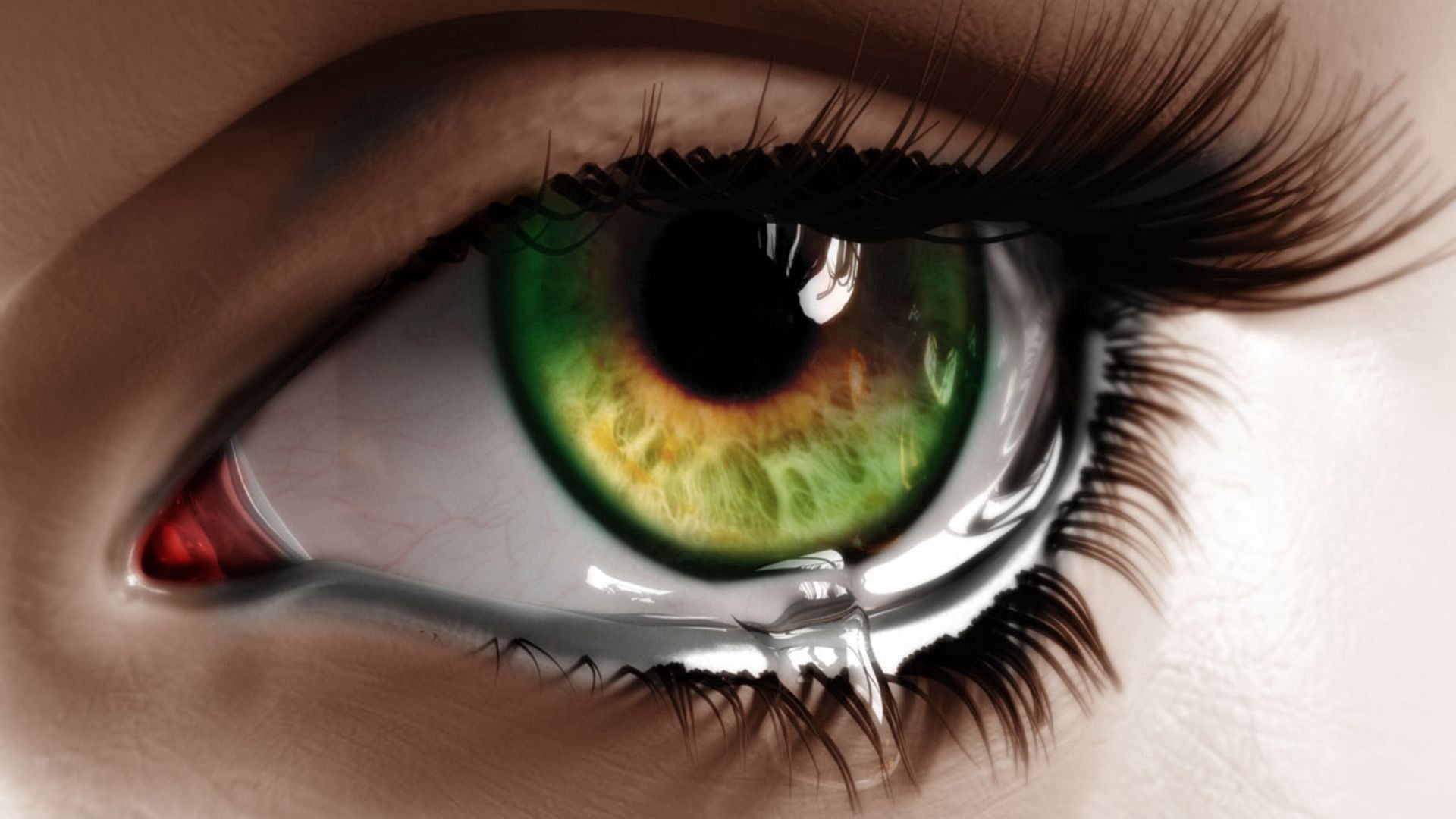 human Face, person, females, human Eye, blue, eyelash, extreme close-up, s, human body part, eyesight, green Color, beauty, close-up, beautiful, reflection, HD Wallpaper