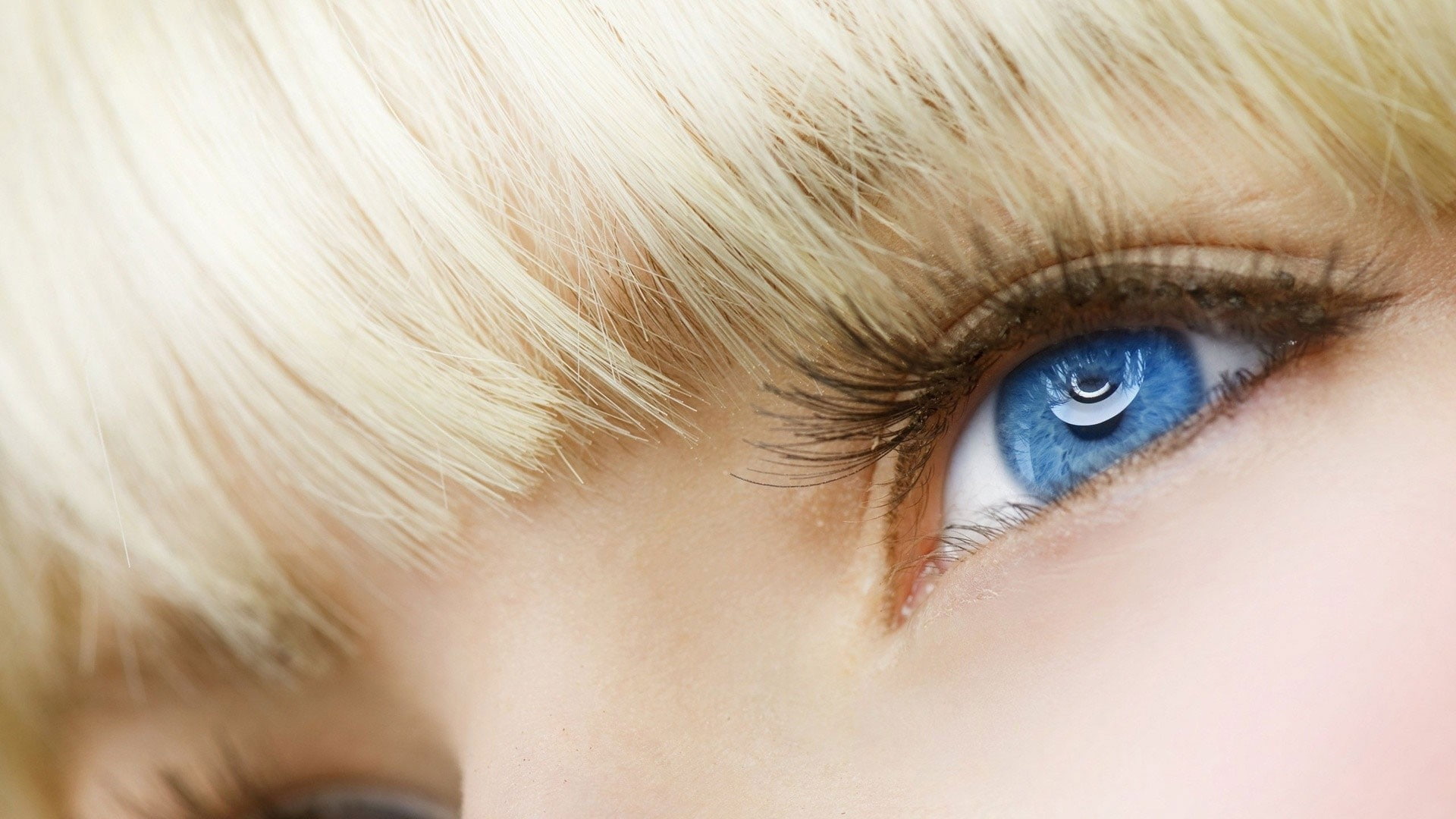 blonde, offspring, childhood, human hair, 1080P, eyesight, eyes, human face, eye, hair, iris - eye, one person, blue eyes, human eye, women, blond hair, HD Wallpaper
