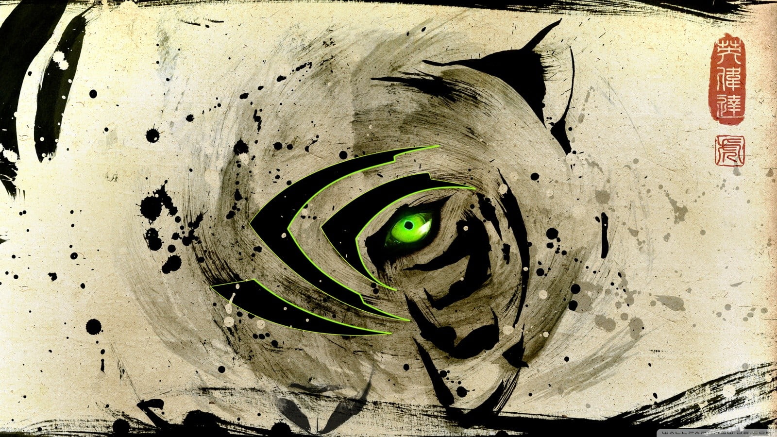 creativity, Nvidia, full frame, eye, looking at camera, black color, portrait, art and craft, close-up, hole, no people, backgrounds, paint, indoors, sensory perception, HD Wallpaper