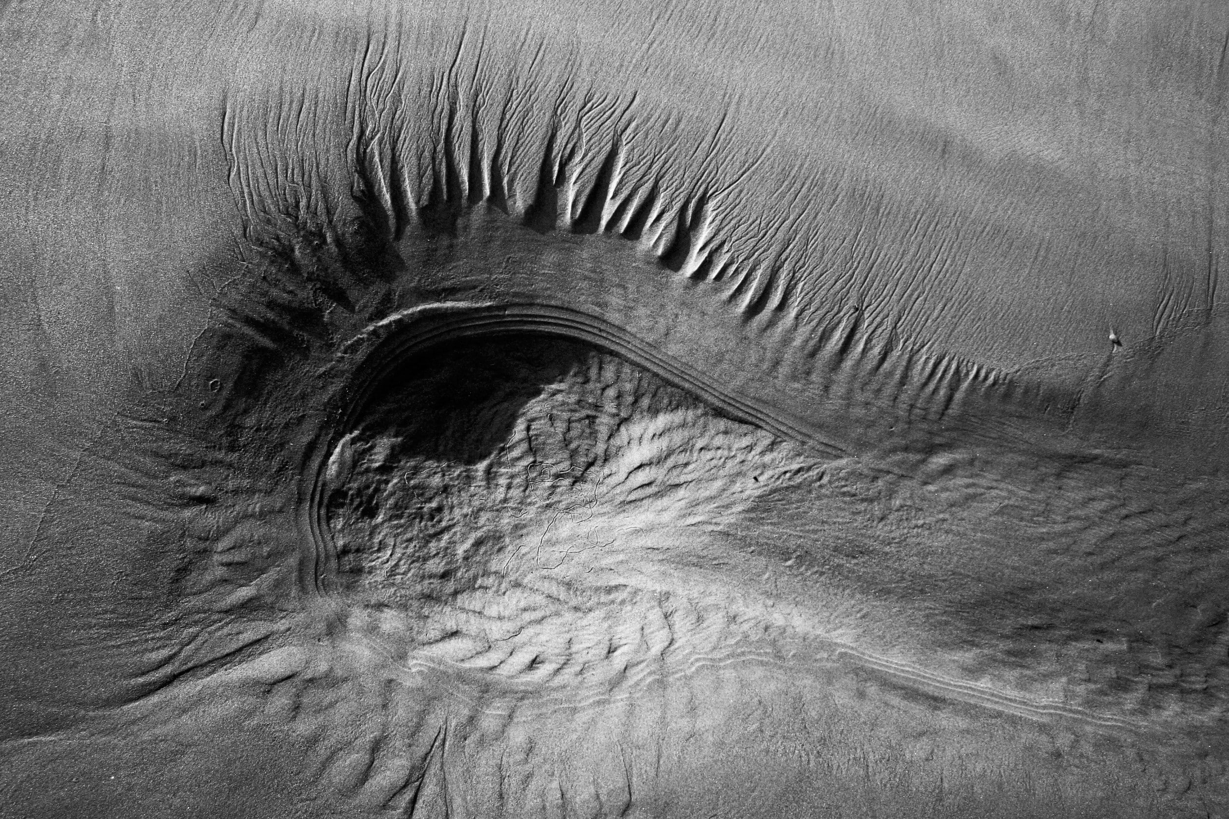 outdoors, desert, pattern, landscape, 1080P, extreme close-up, eyelash, body part, sand, sensory perception, backgrounds, eye, textured, full frame, close-up, HD Wallpaper