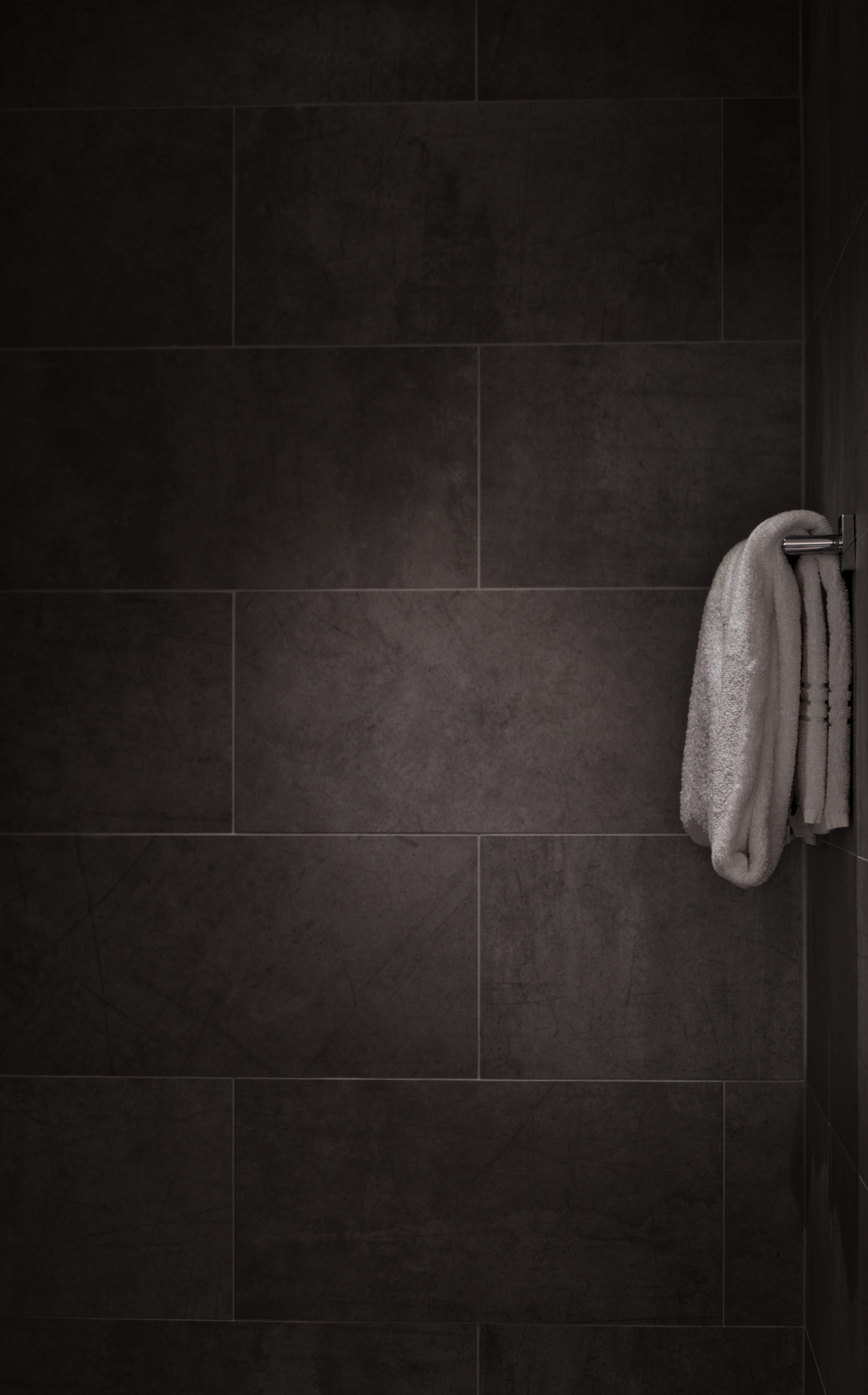 domestic room, stall, textile, interior, shower, abstract, wall - building feature, home, wall, simplicity, towel rack, bar, tile, spa, grout line, flooring, Phone HD Wallpaper