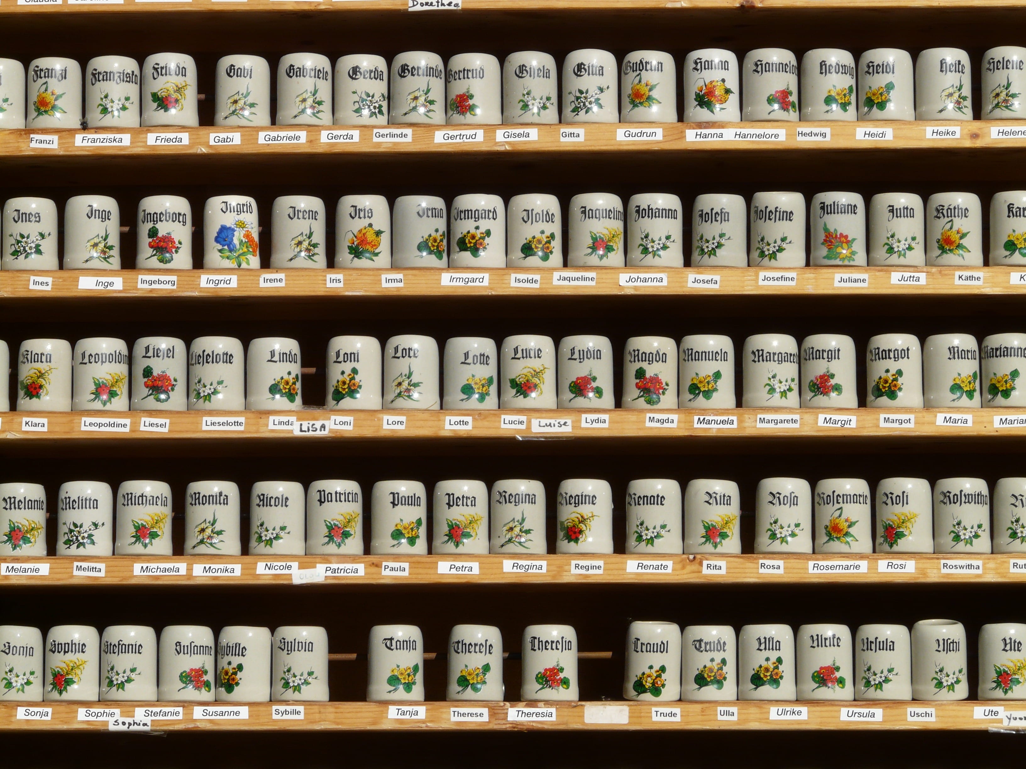 memory, variation, beer stein, for sale, indoors, beaker, shopping, bierseidel, fast, choice, retail display, large group of objects, mug, side by side, HD Wallpaper
