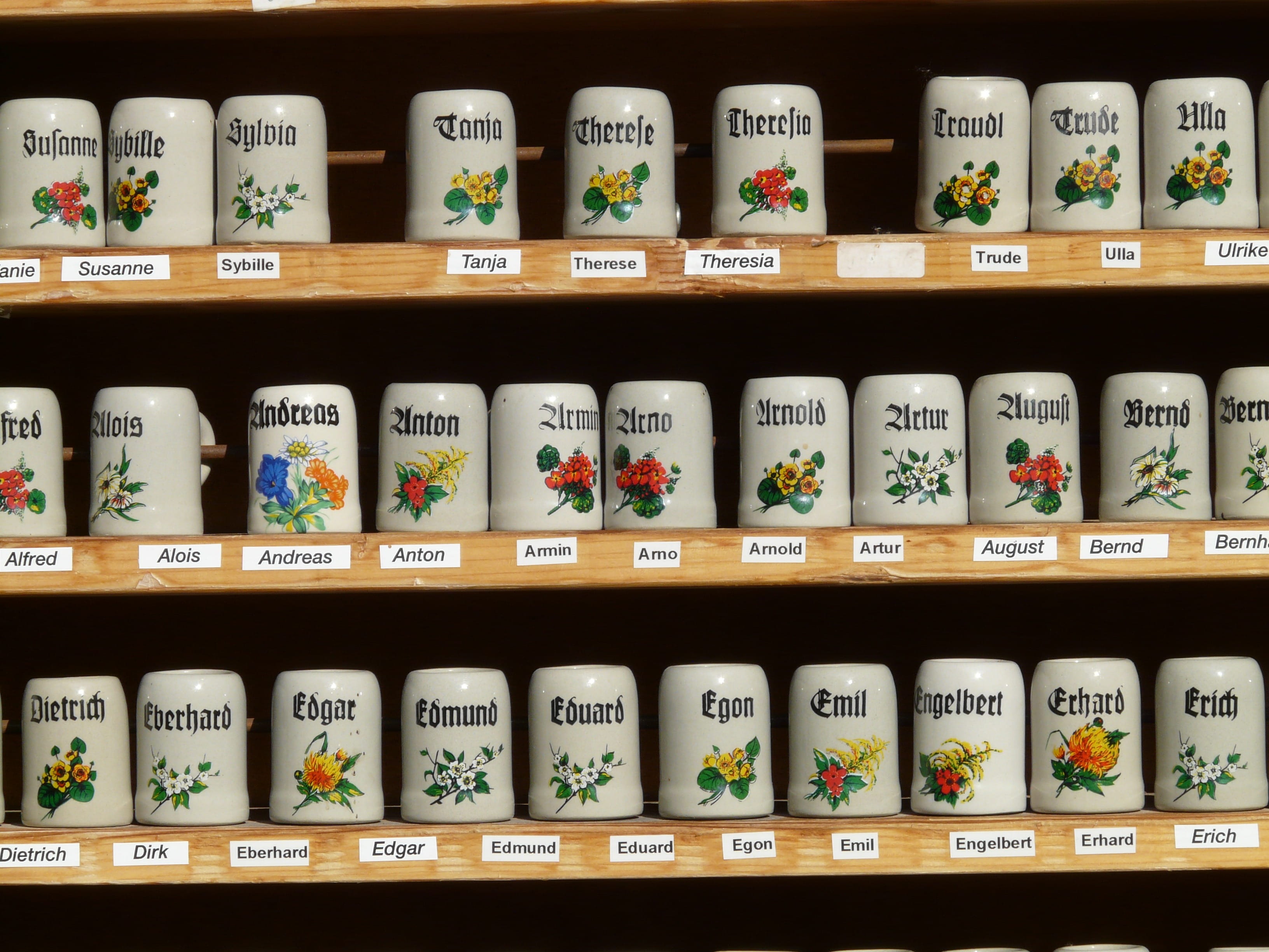 souvenir, healthcare and medicine, memory, beer stein collection, roller jar, in a row, large group of objects, herb, container, henkel, Collection, choice, HD Wallpaper