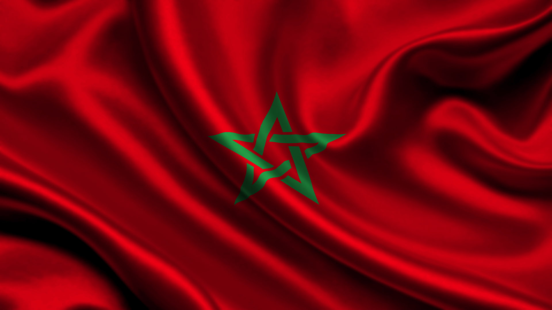 red, Morocco, marocco, flag, satin, 1080P, textile, HD Wallpaper