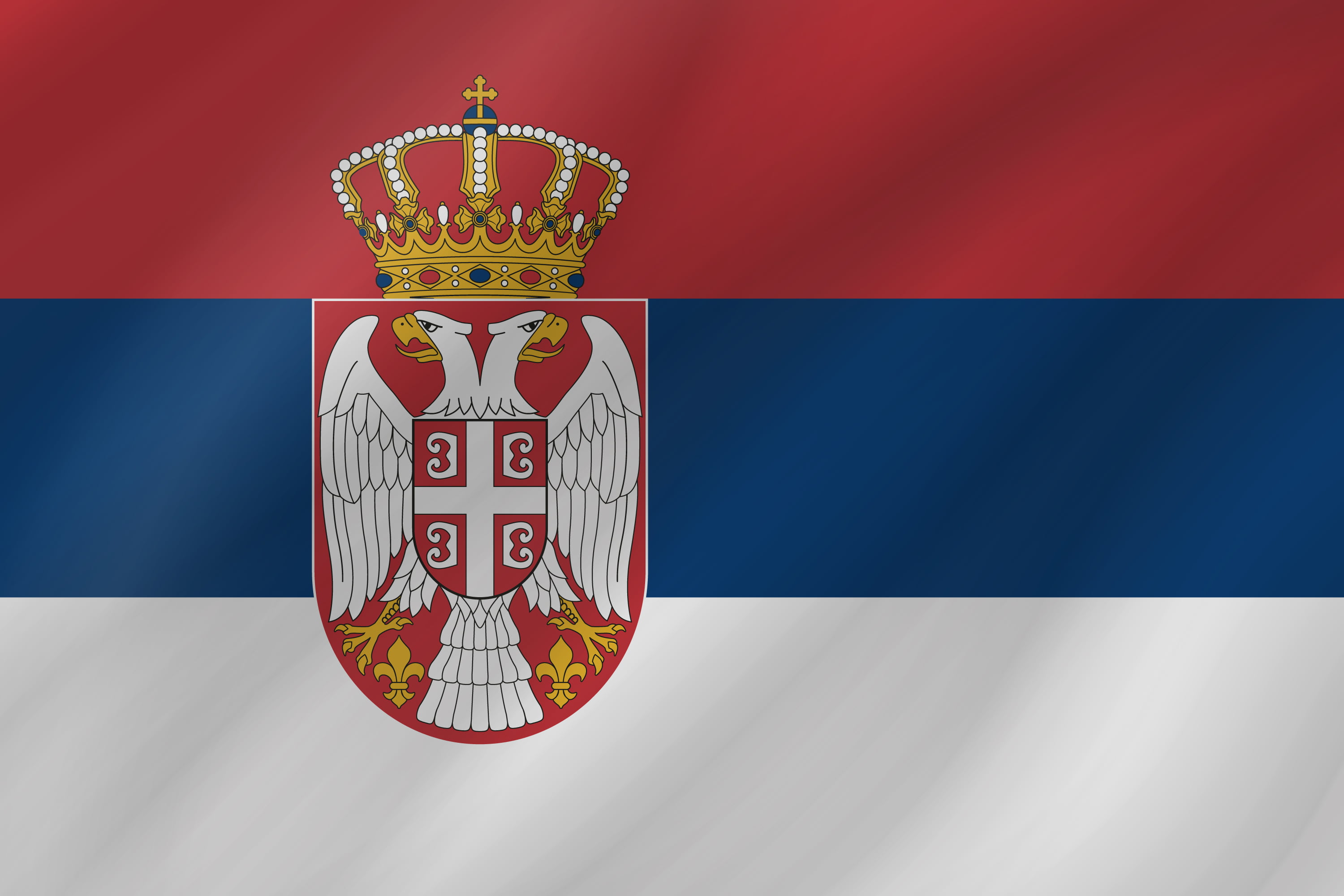 Serbian Flag, Flag of Serbia, Flag, Flags, 2K, HD Wallpaper