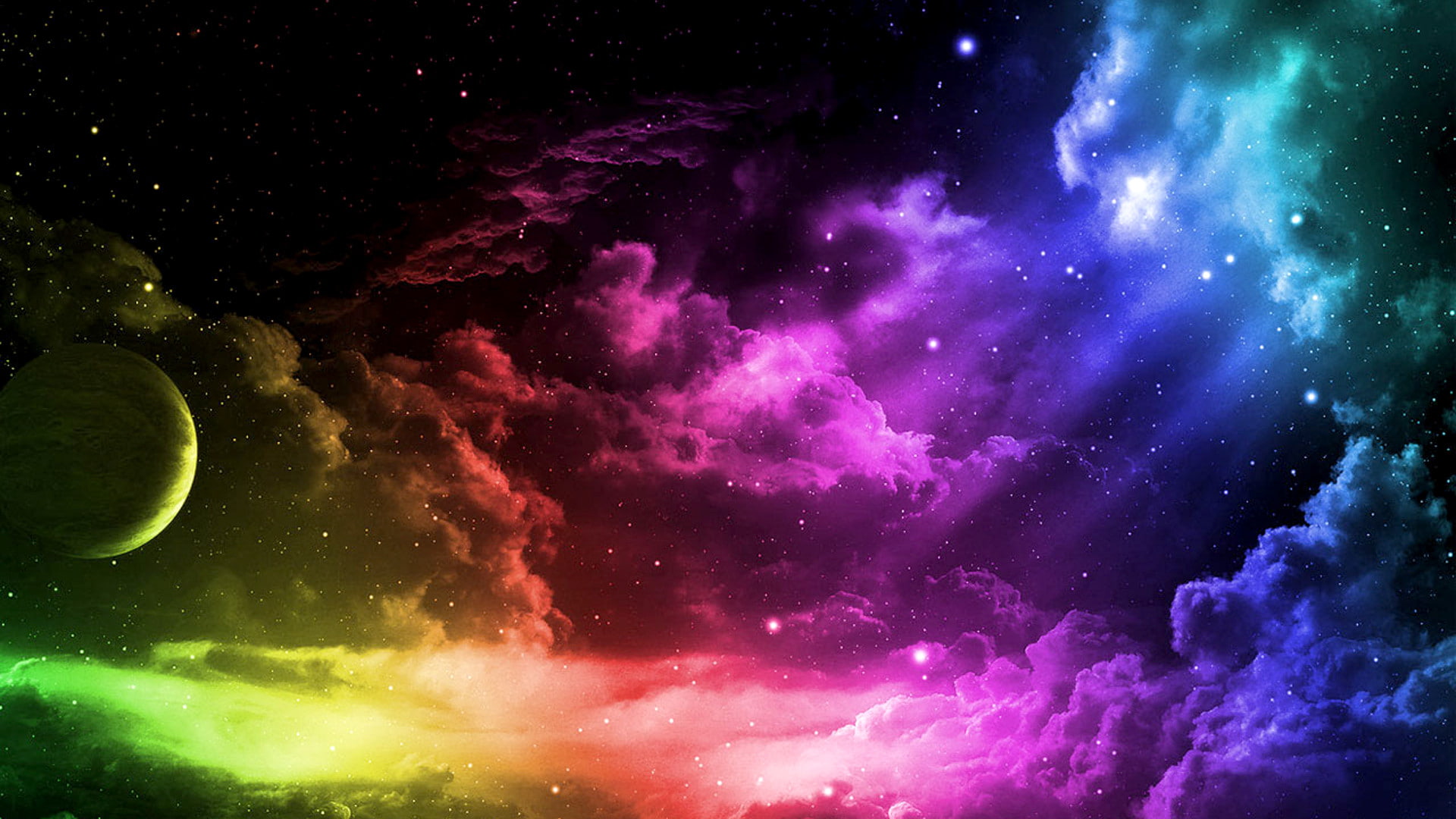 abstract, sky, 1920x1080, 1080P, colourful, HD Wallpaper