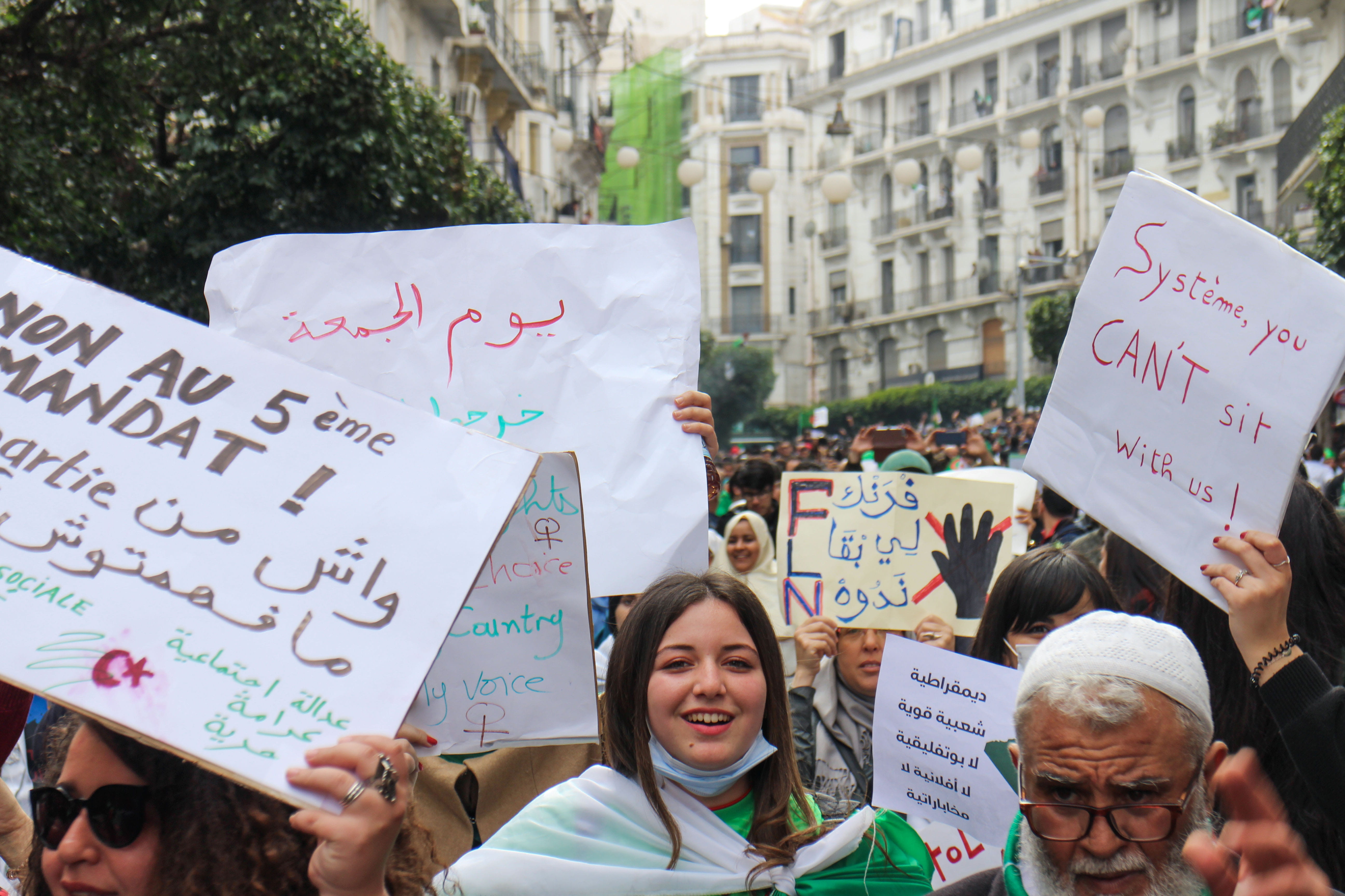 day, person, revolution, woman, dz, sunglasses, poster, label, 5K, crowd, parade, city, banner, beautiful, portrait, text, group of people, algerie, adult, HD Wallpaper