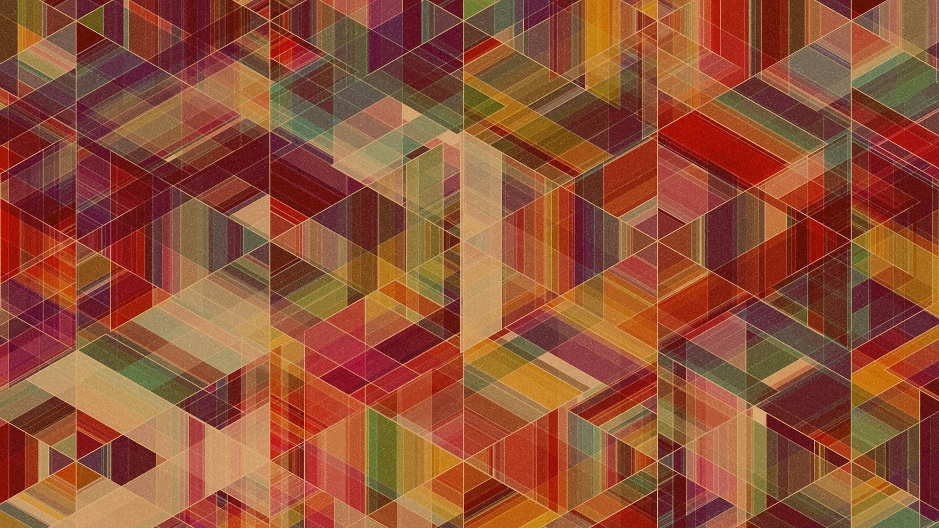 Simon C. Page, anime, geometry, 1080P, colorful, pattern, symmetry, abstract, HD Wallpaper