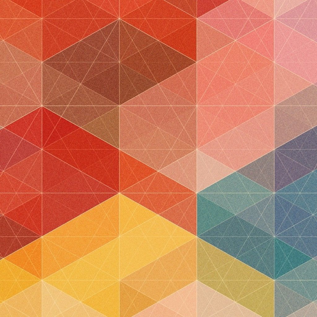 480P, tiled floor, design, art and craft, geometric shape, multi colored, full frame, Simon C. Page, indoors, close-up, backgrounds, orange color, green color, Phone HD Wallpaper