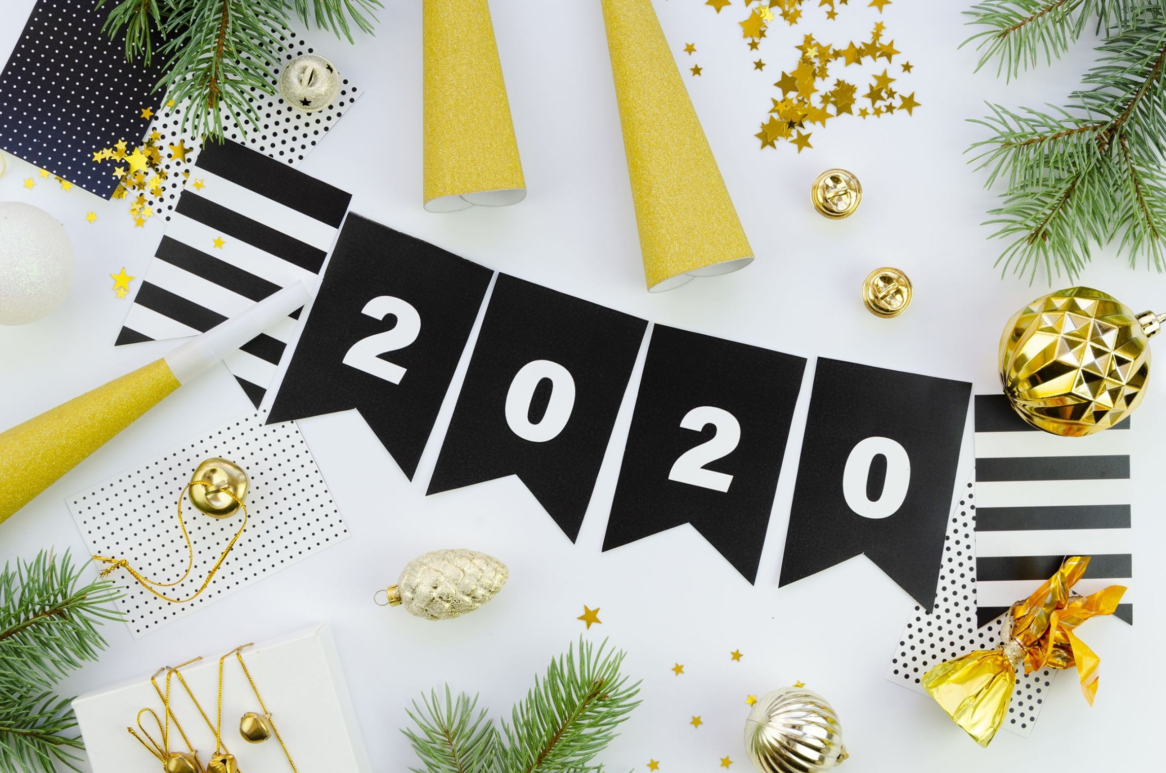 balls, 2020, 1080P, decoration, Christmas, New Year, HD Wallpaper