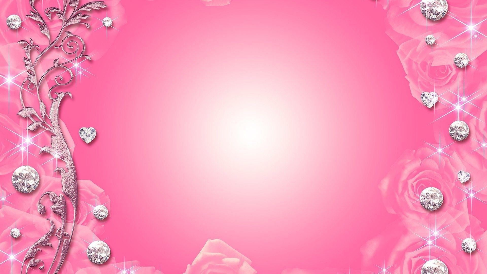 colored background, jewelry, luxury, Birthday, decoration, backgrounds, close-up, red, celebration event, cute, no people, indoors, pink background, Holidays, HD Wallpaper