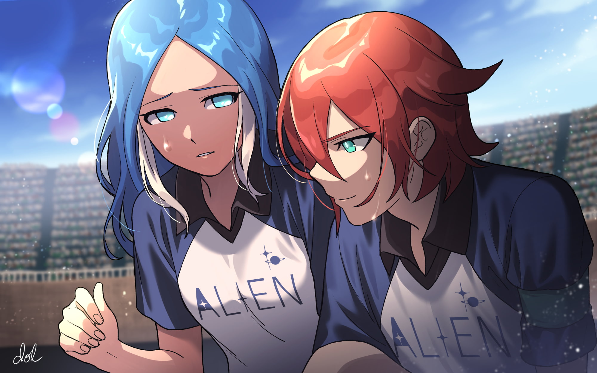 kiyama tatsuya, 1080P, Anime, inazuma eleven, yagami reina, HD Wallpaper