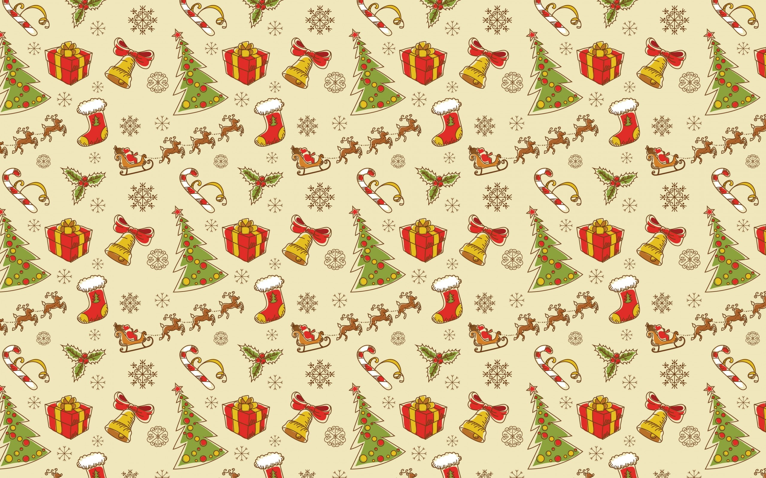 decoration, New Year, indoors, white color, repetition, design, Christmas, backgrounds, studio shot, 2K, red, no people, flower, plant, close-up, HD Wallpaper