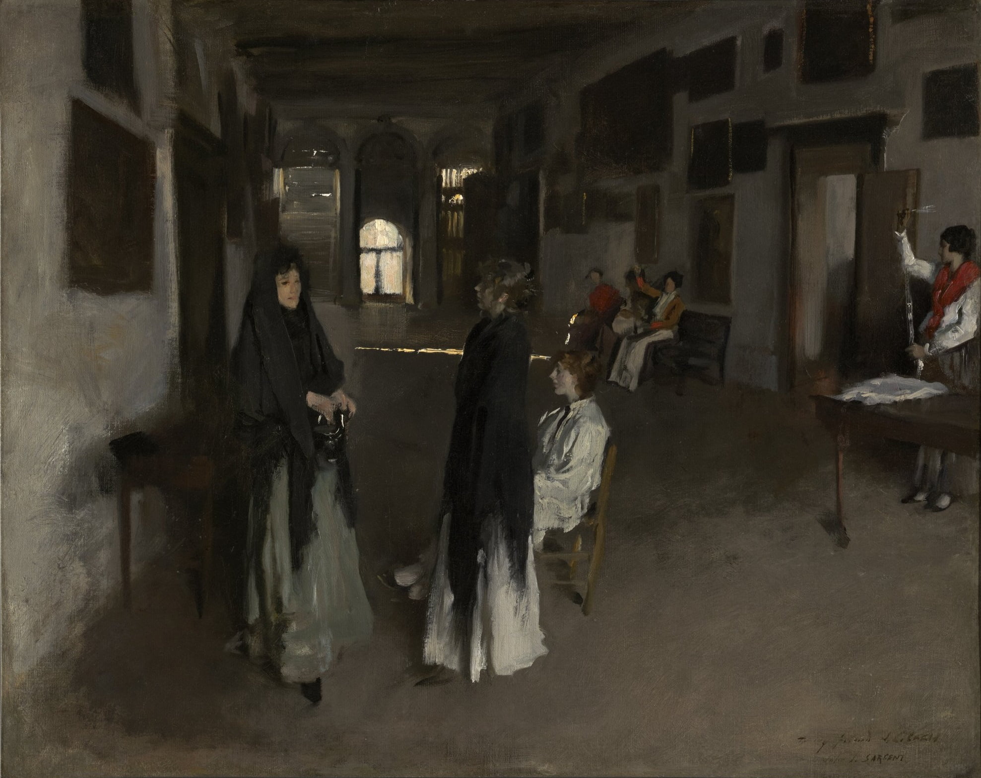 people, 1080P, real people, group, women, architecture, medium group of people, spirituality, crowd, John Singer Sargent, adult, built structure, men, HD Wallpaper