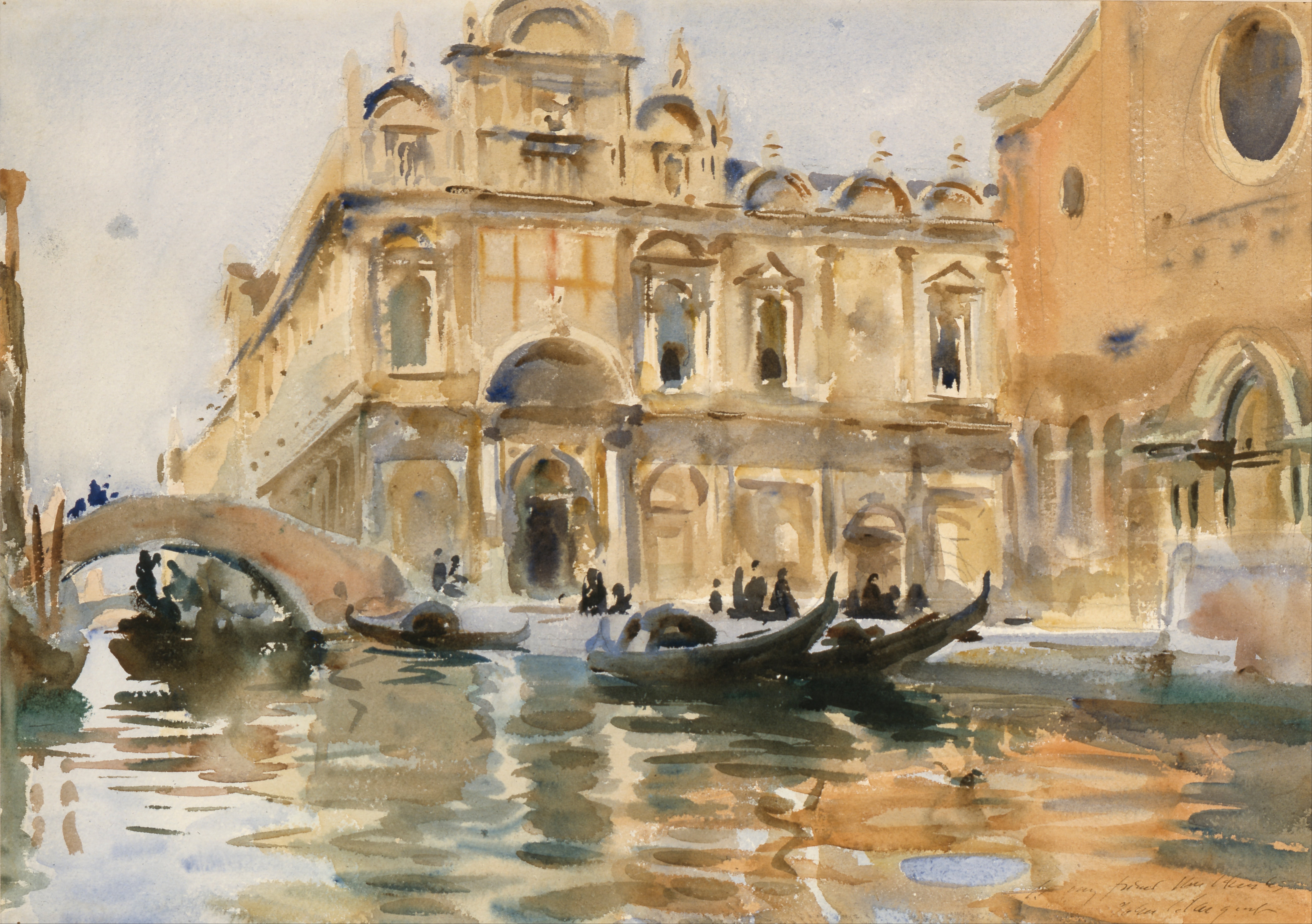 John Singer Sargent, classic art, Venice, 8K, HD Wallpaper