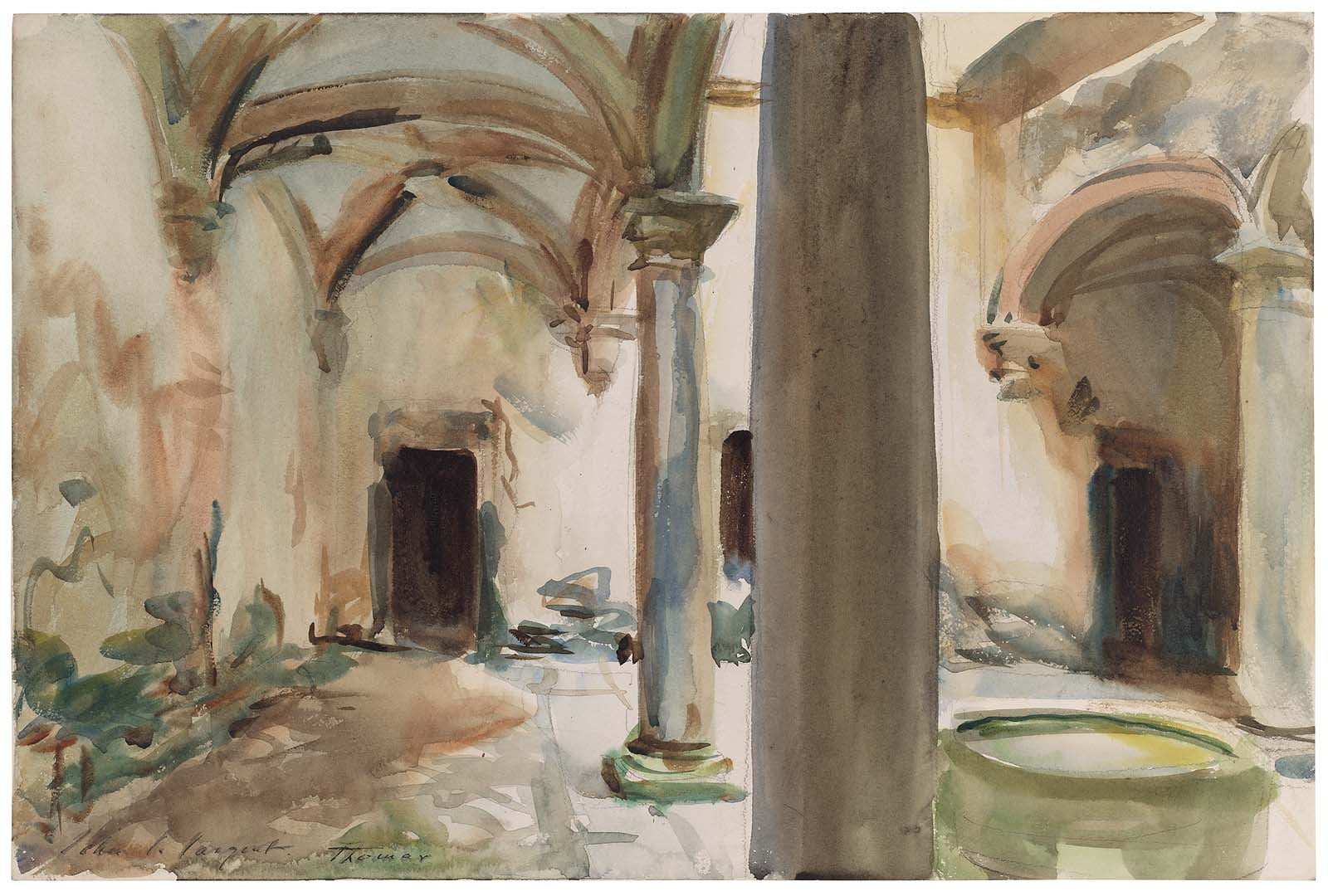 720P, day, male likeness, spirituality, art and craft, statue, colonnade, representation, creativity, religion, John Singer Sargent, transfer print, belief, HD Wallpaper