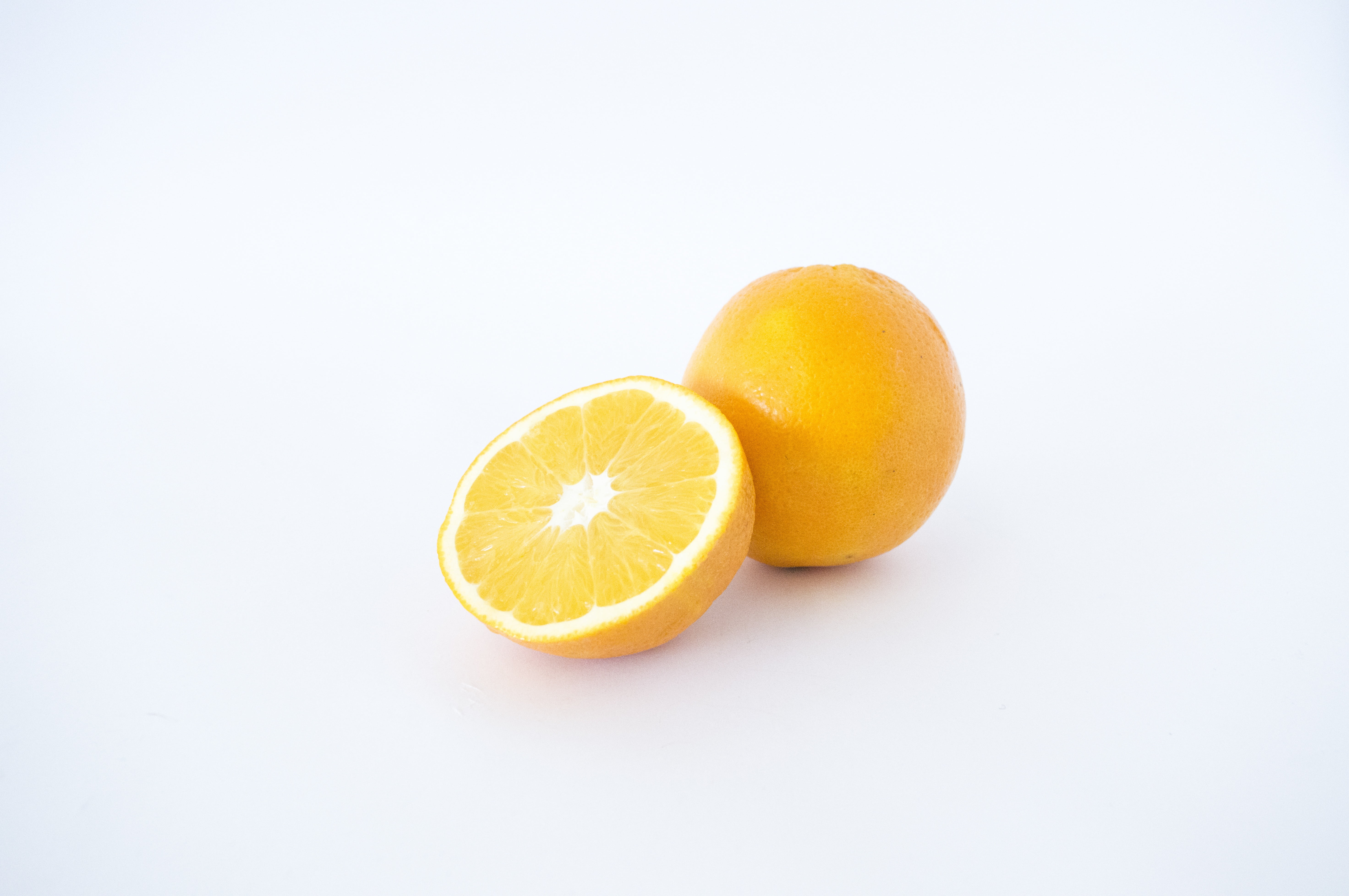 healthy eating, tropical, studio shot, fresh, refreshment, white, fruit, lemon, vegetarian, cross section, food, vitamin c, white background, cut, cut out, HD Wallpaper