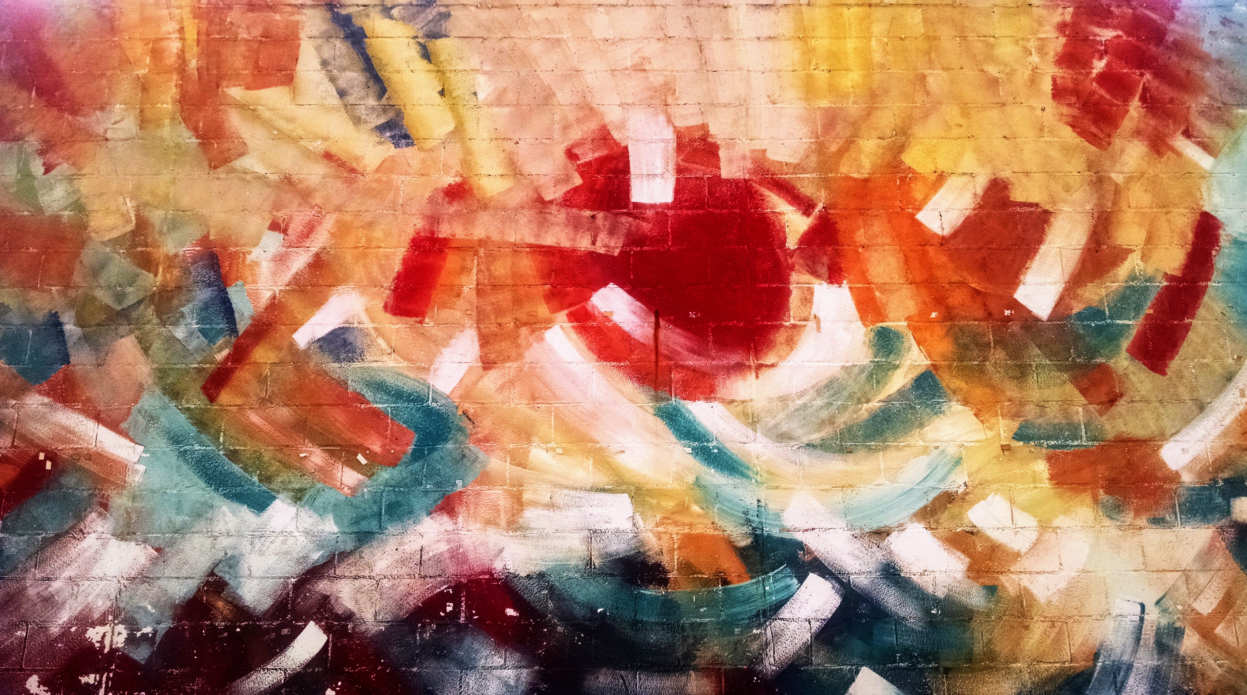 indoors, paint, no people, paintings, oil painting, backgrounds, craft, abstract, wall - building feature, textured, painted, Wall, 4K, fine art painting, HD Wallpaper
