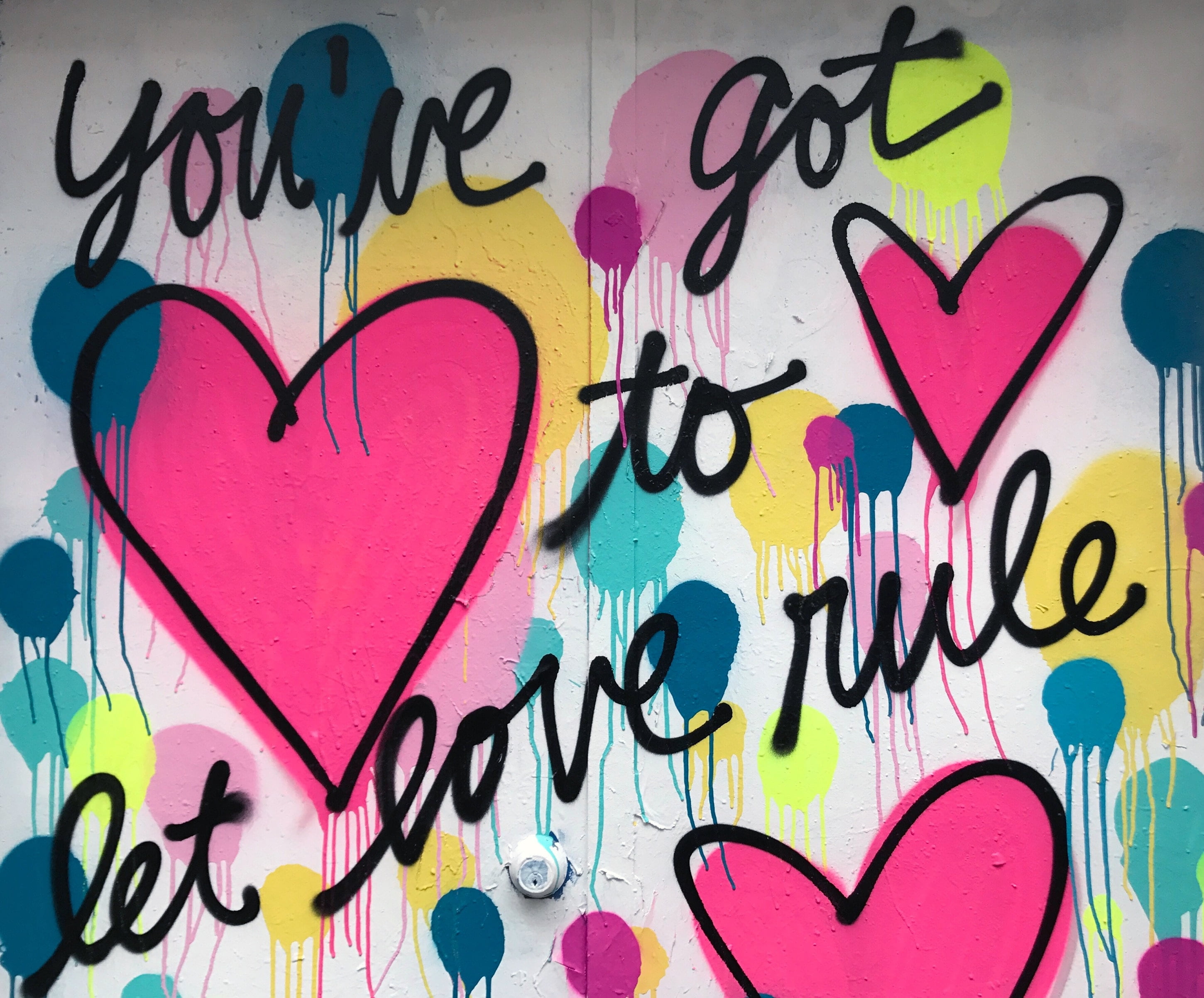 message, creativity, ornate, wall, communication, design, grunge, graffiti, art and craft, 2K, pink Color, love, multi Colored, wall - building feature, HD Wallpaper