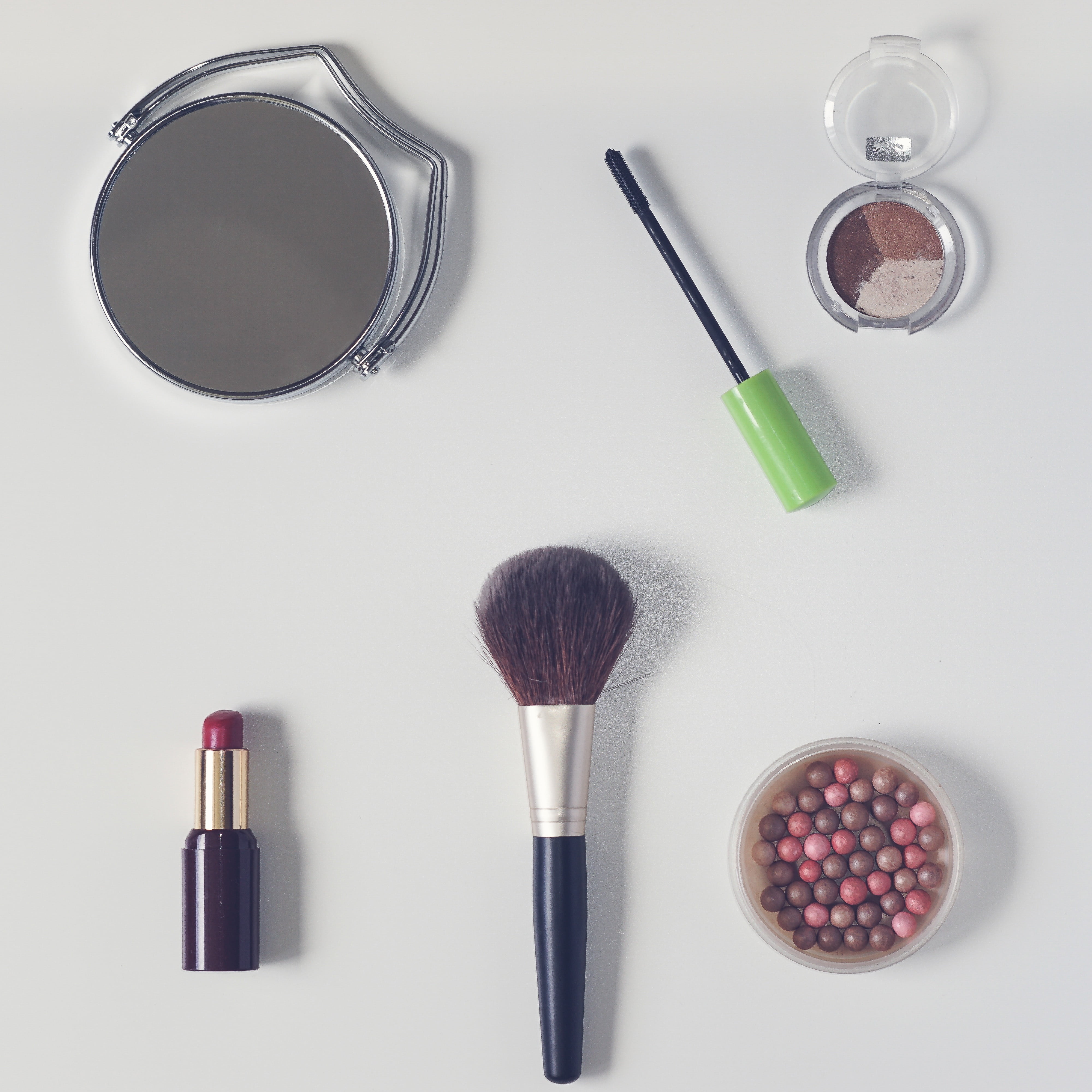 variation, powder, makeup, no people, photography, beauty, fashion, indoors, flat, make-up, beauty Product, multi colored, lay flat, rearview mirror, powder in the balls, Phone HD Wallpaper
