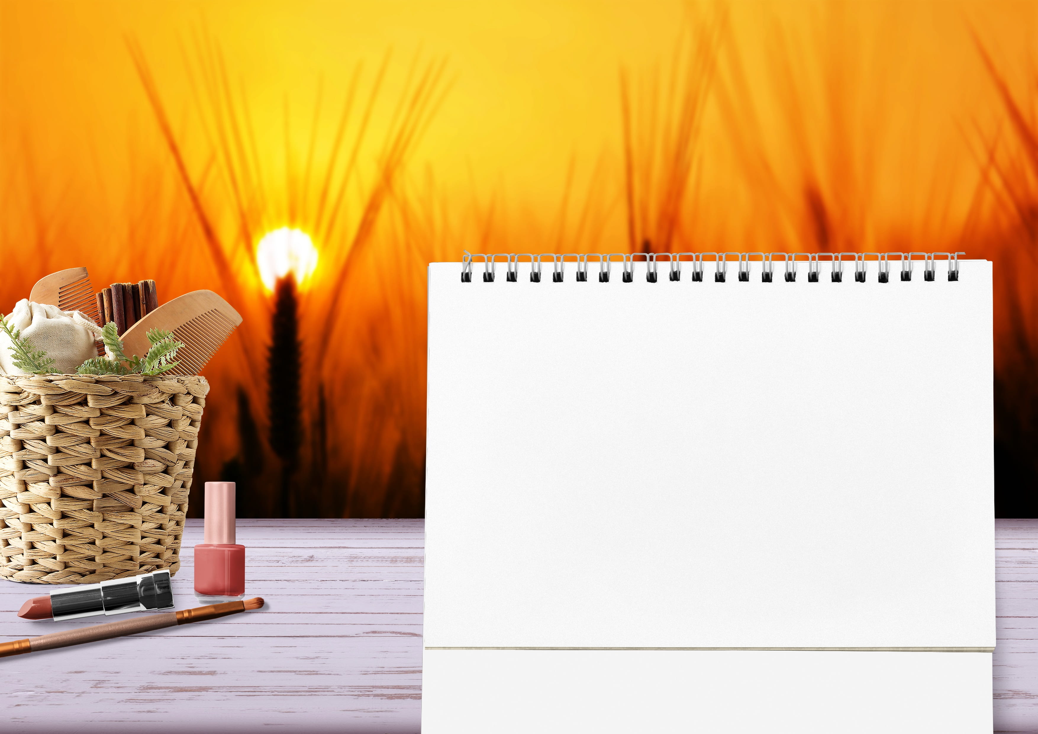 household equipment, drink, publication, practice, beautify, cosmetic treatment, present, feel at home, basket, abendstimmung, template, orange color, background, HD Wallpaper