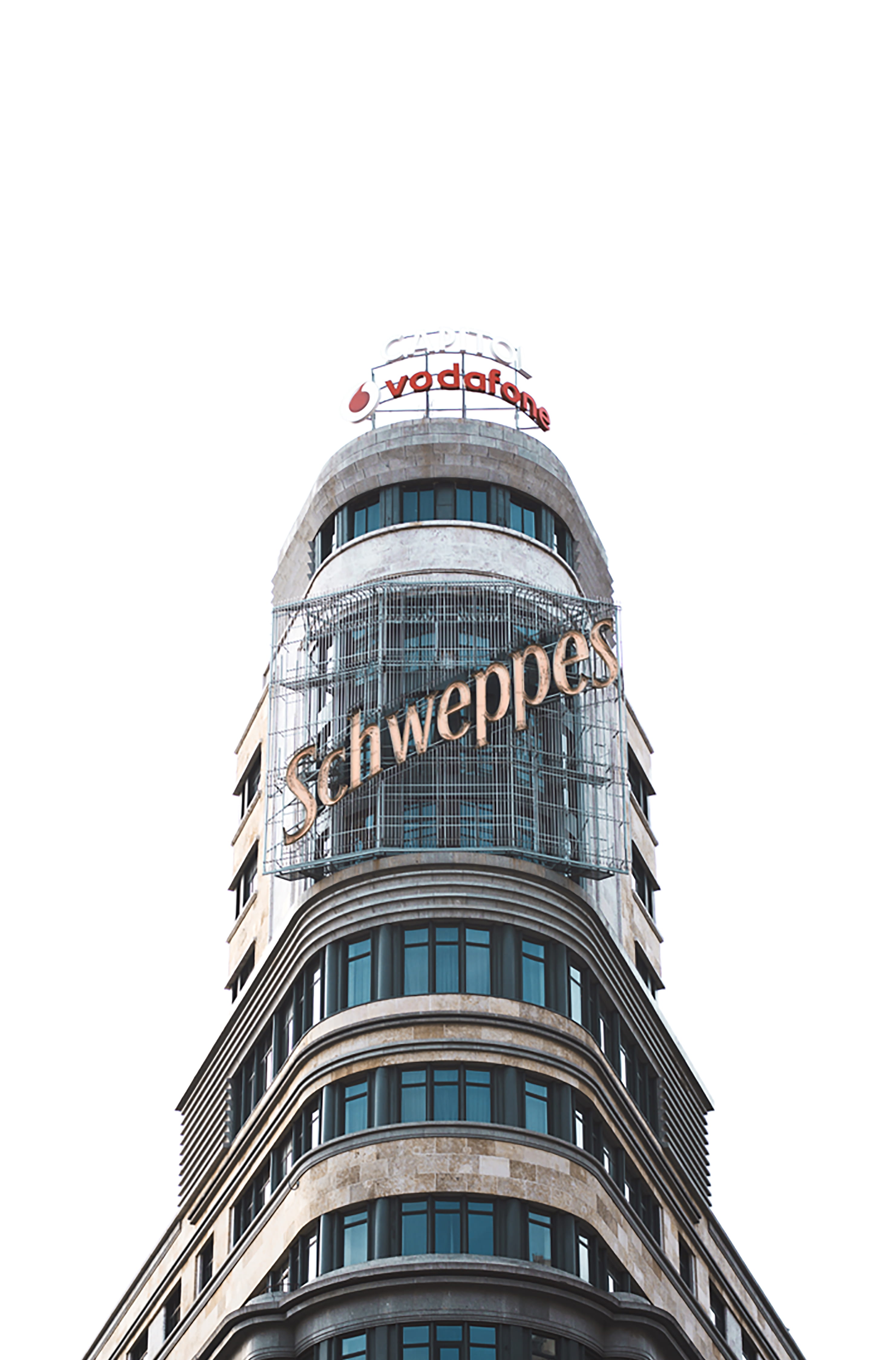 outdoors, day, modern, apartment, pantone, office building exterior, 4K, capitol, text, building exterior, madrid, tall - high, nature, tower, low angle view, Phone HD Wallpaper