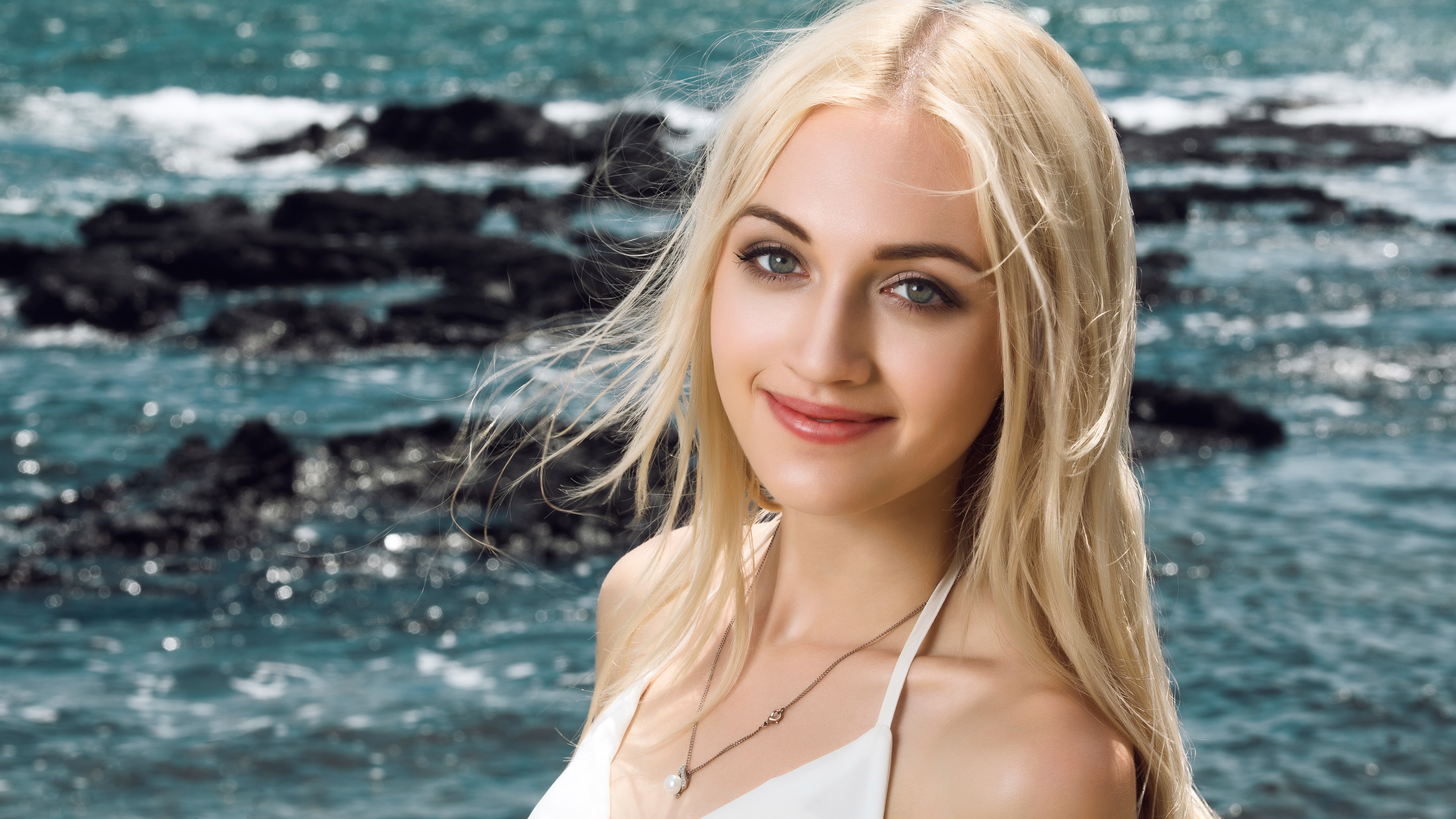 5K, Blonde, Beautiful woman, Pretty girl, 5K, HD Wallpaper