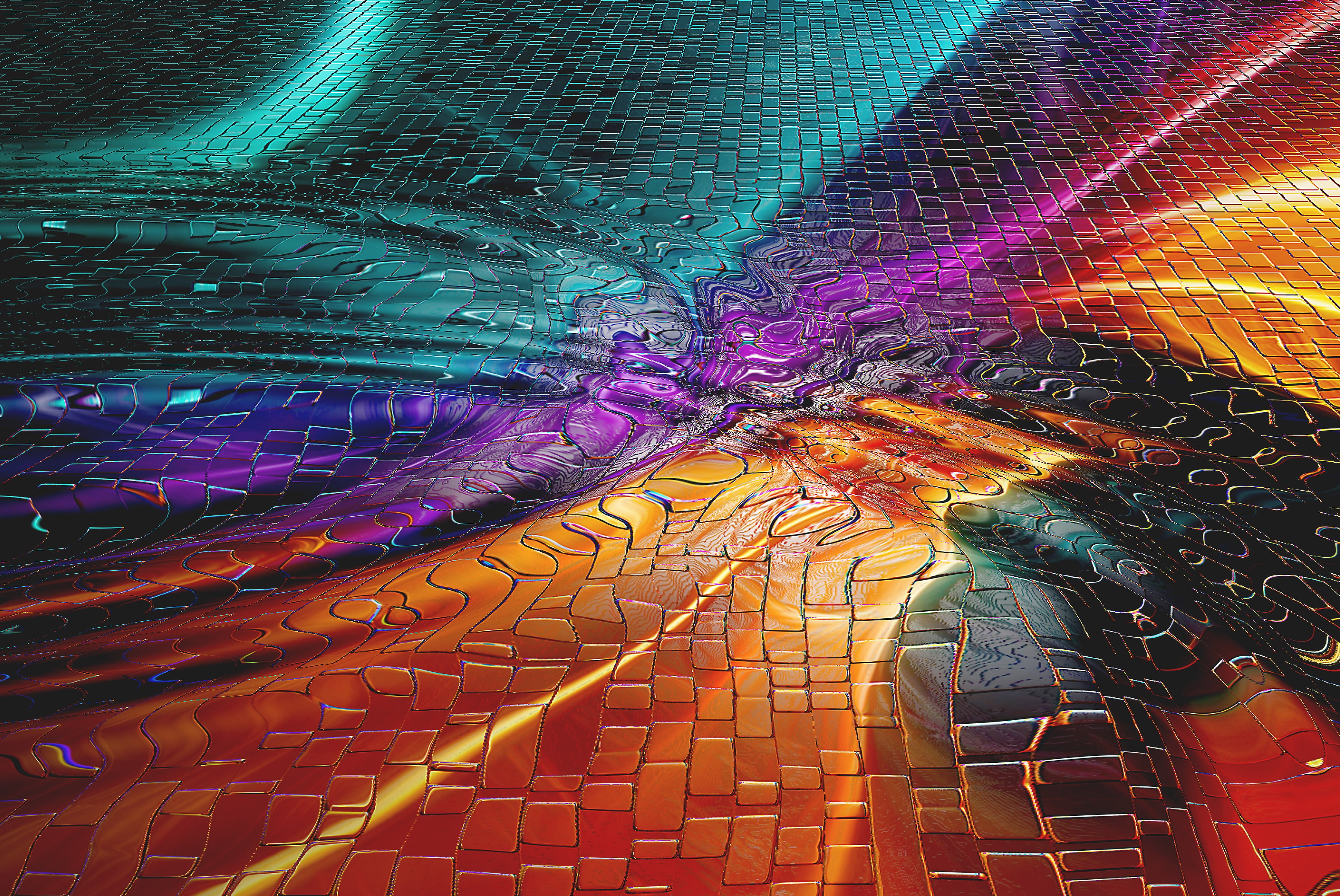 shiny, imagination, color, swirl, digitally Generated Image, science, light - Natural Phenomenon, decoration, graphic, cyberspace, tile, yellow, space, HD Wallpaper