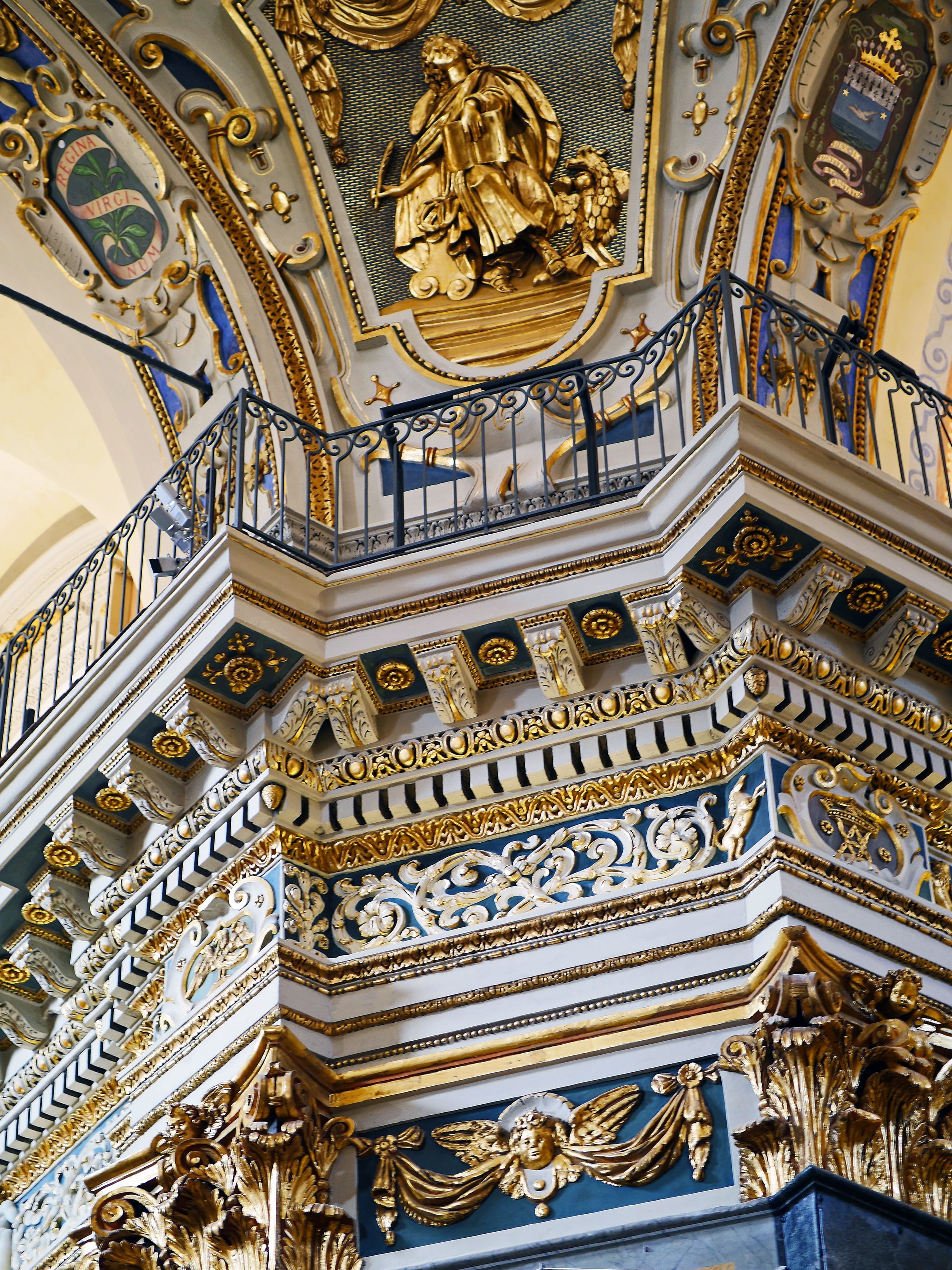 the past, ceiling, carving, history, architecture, craft, côte d  azur, 2K, house of worship, catholic, cathedrale sainte reparata, ornate, stucco, historically, Phone HD Wallpaper