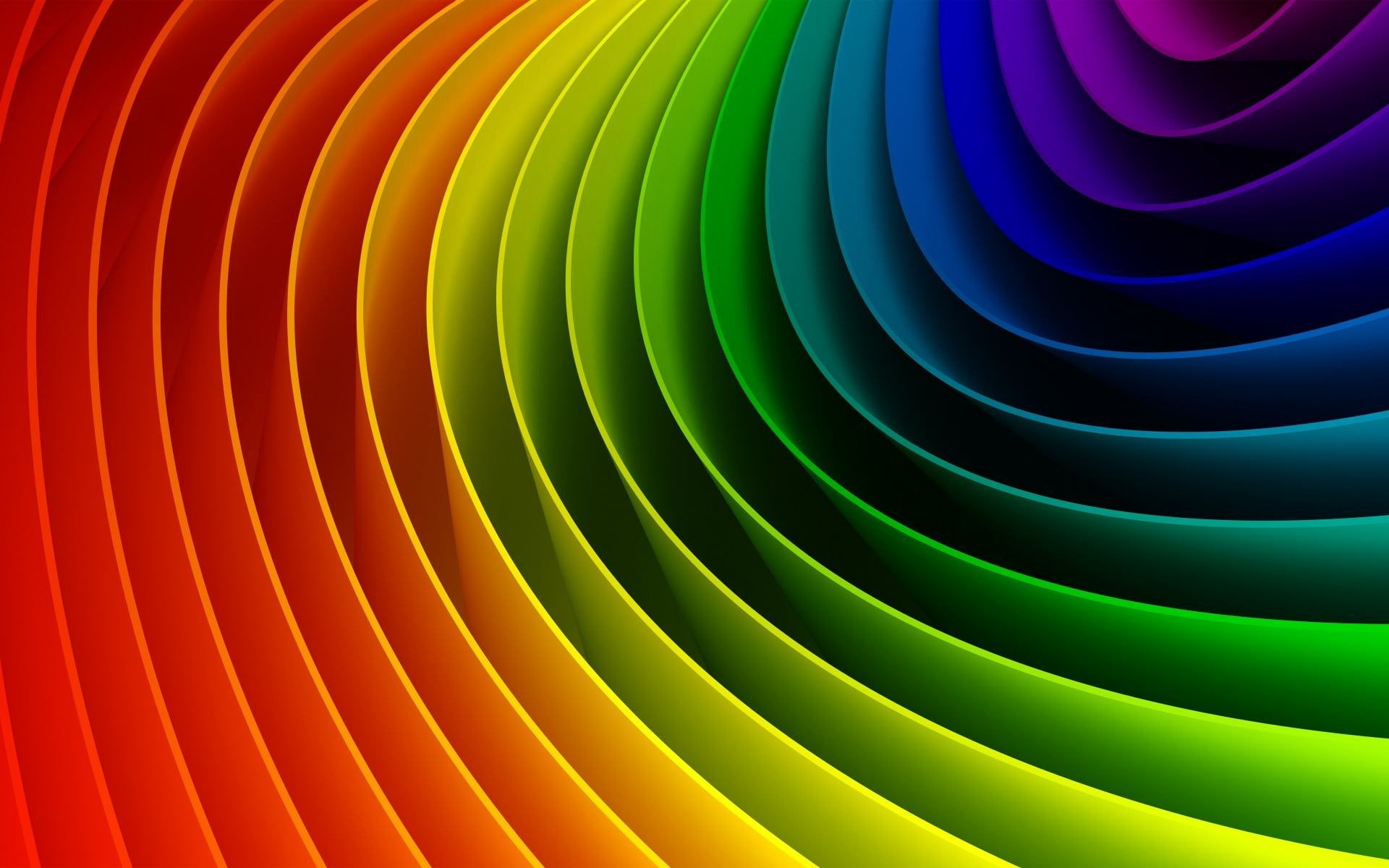 pattern, palette, variation, 1080P, curve, Rainbow, the transition, multi colored, digital, backgrounds, multicolored, coloring, full frame, HD Wallpaper