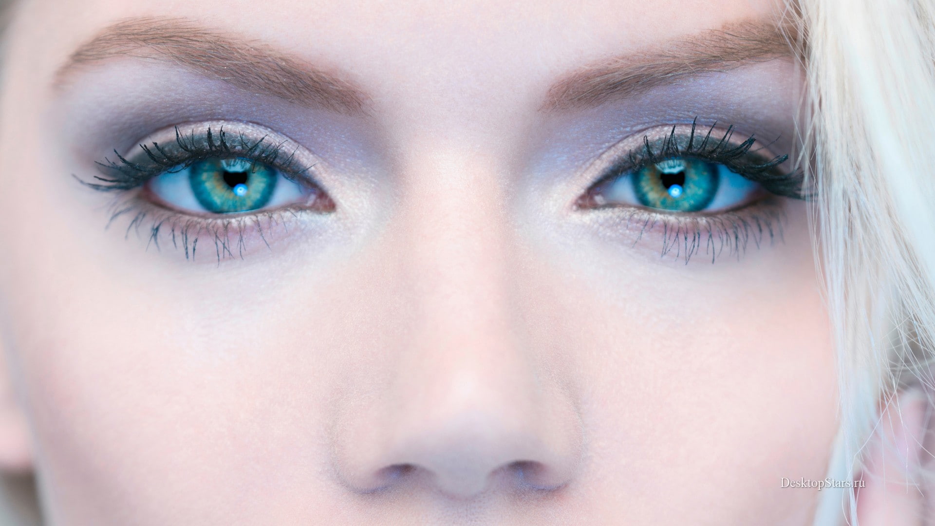 1080P, face, model, blonde, closeup, Martina Dimitrova, Bulgaria, green eyes, HD Wallpaper