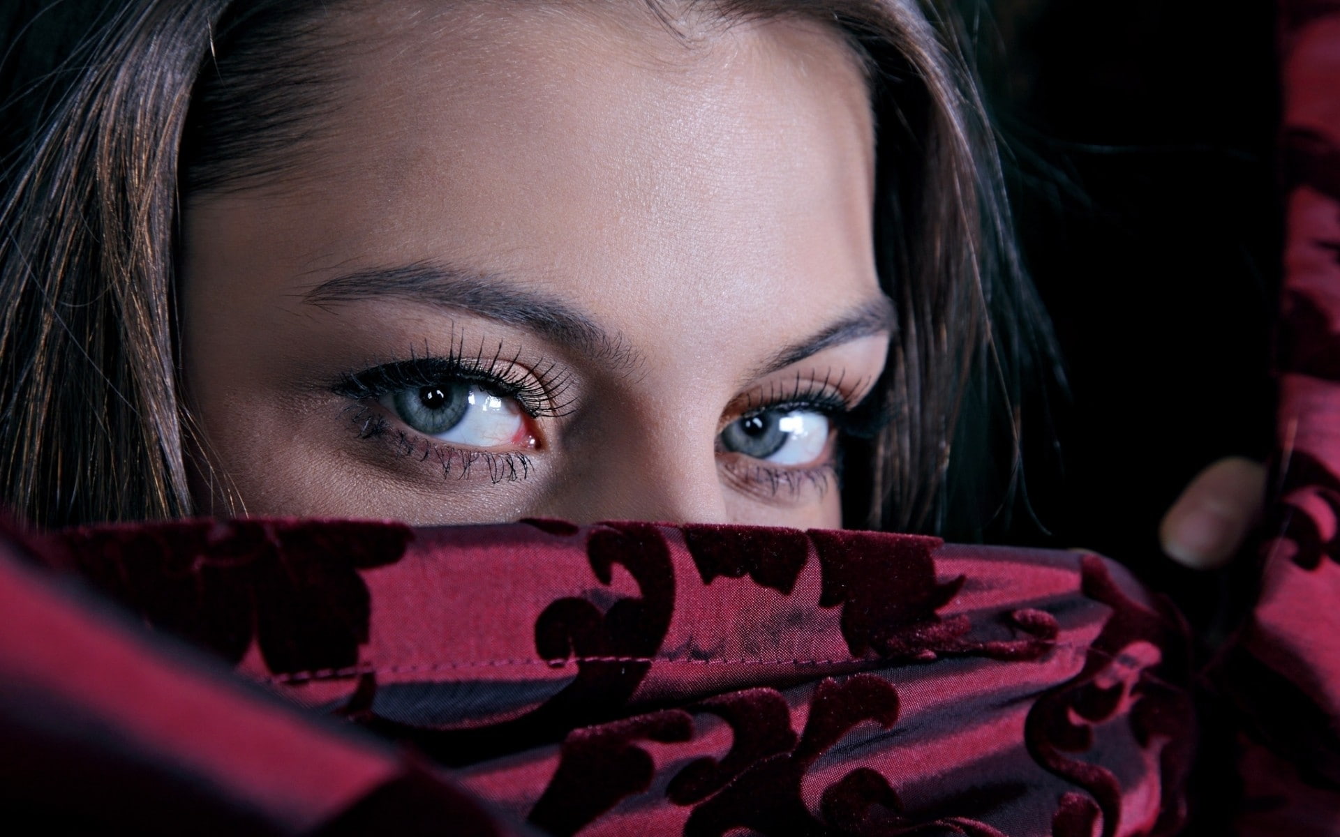 1080P, eyes, kolesnikova, valentina, women, brunettes, fergie, HD Wallpaper