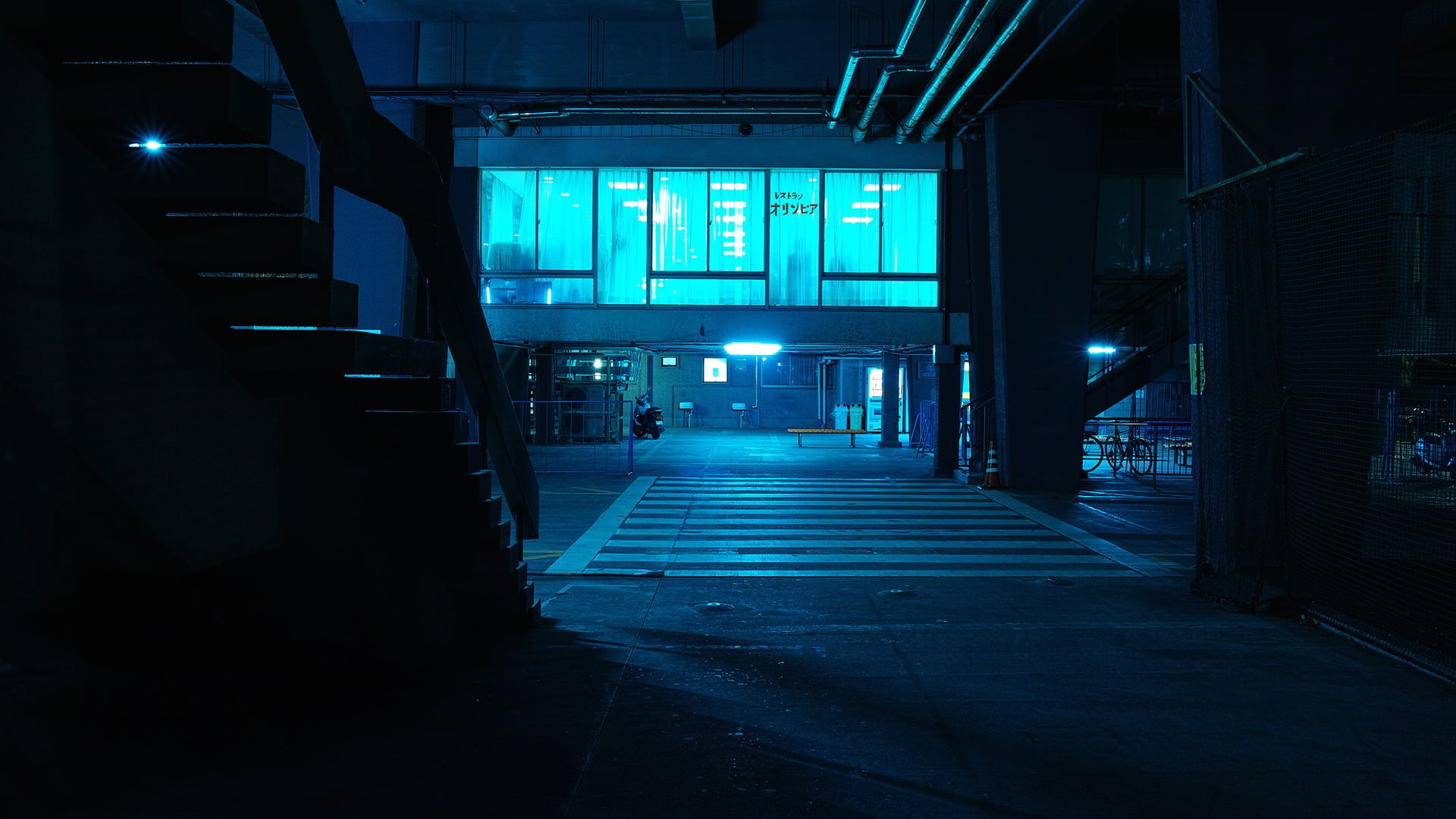the way forward, symbol, photography, architecture, road, no people, building, lighting equipment, illuminated, parking garage, street, communication, alley, HD Wallpaper