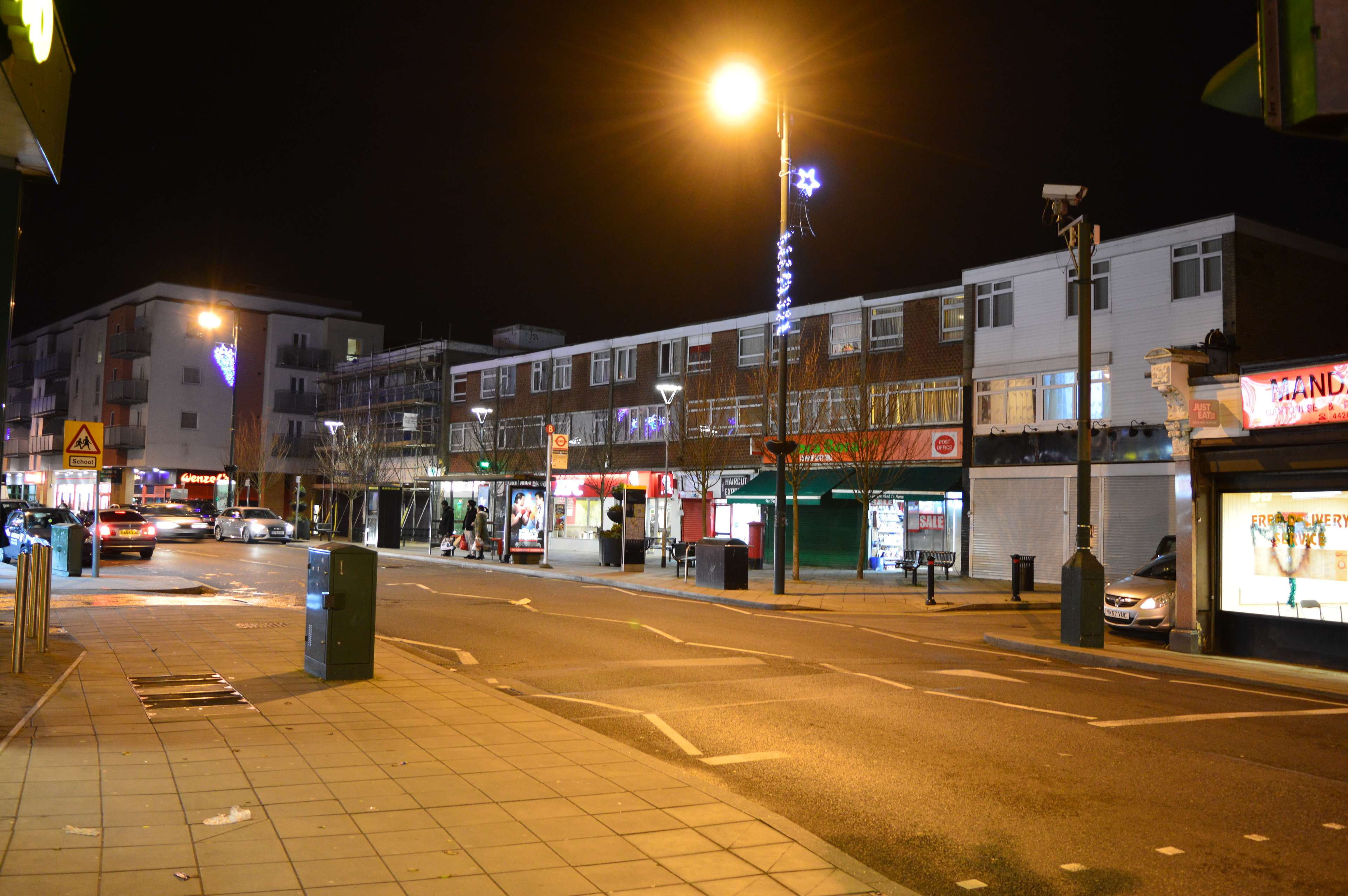 city life, outdoors, night, no people, consumerism, yiewsley high street, light, nature, street, road, built structure, london borough of hillingdon, 4K, HD Wallpaper