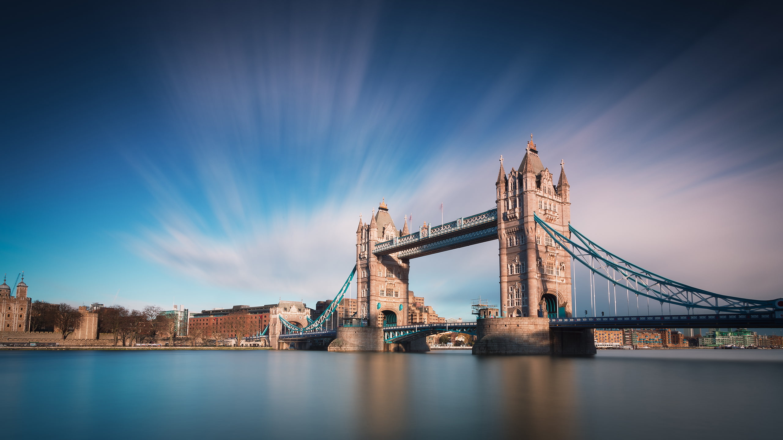 river, london, bridge, hd, tower, architecture, 2K, HD Wallpaper