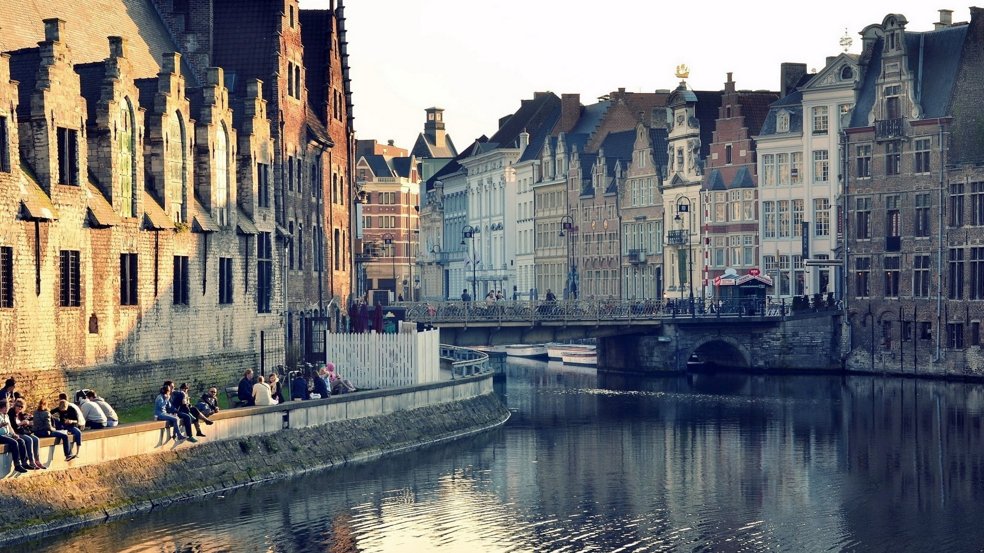 Towns, 1080P, Ghent, HD Wallpaper