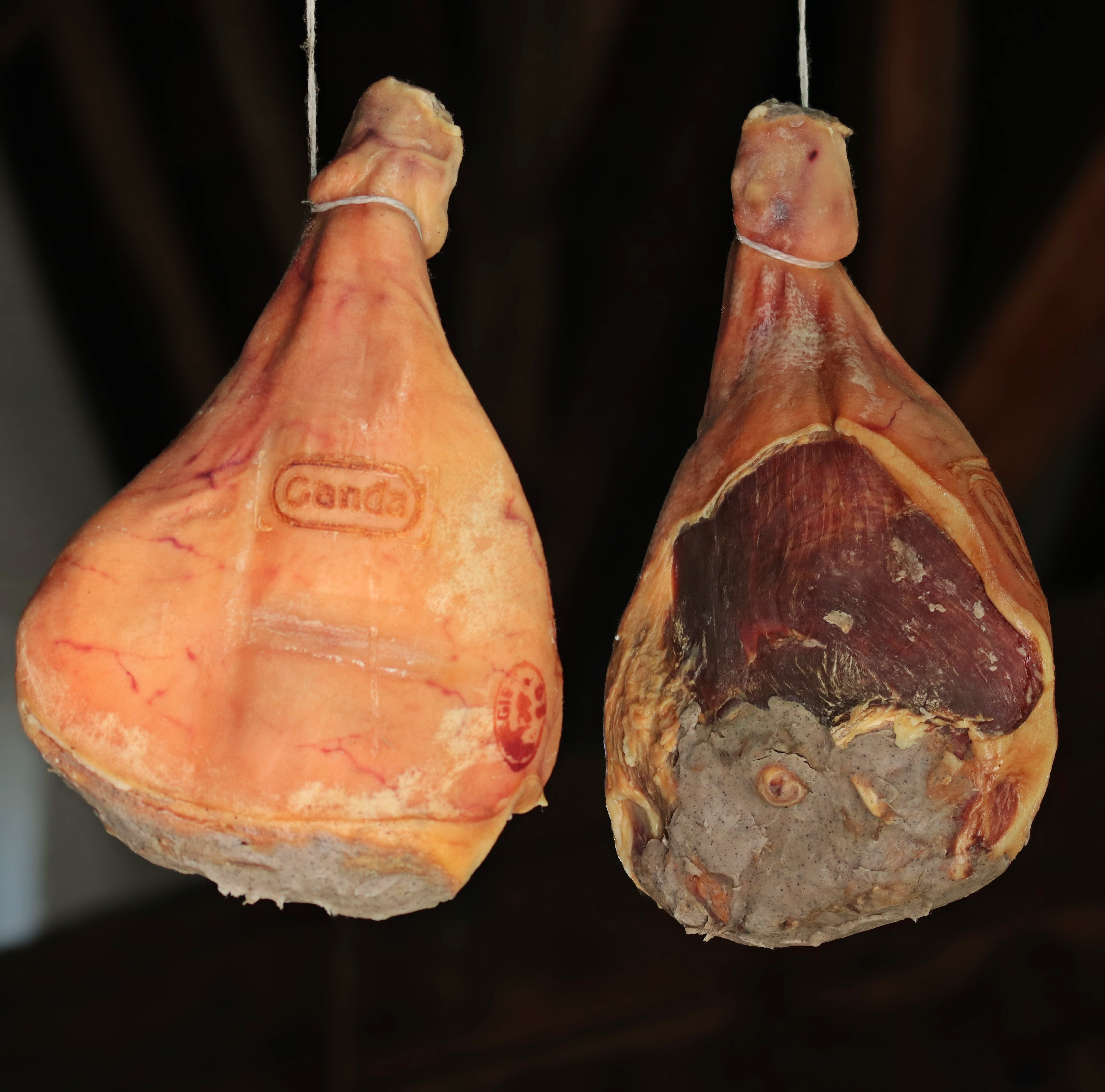 wellbeing, no people, freshness, drying, vegetable, 5K, orange color, ham, hanging, gourmet, nutrition, retail, belgian ham, for sale, belgium, specialty, HD Wallpaper