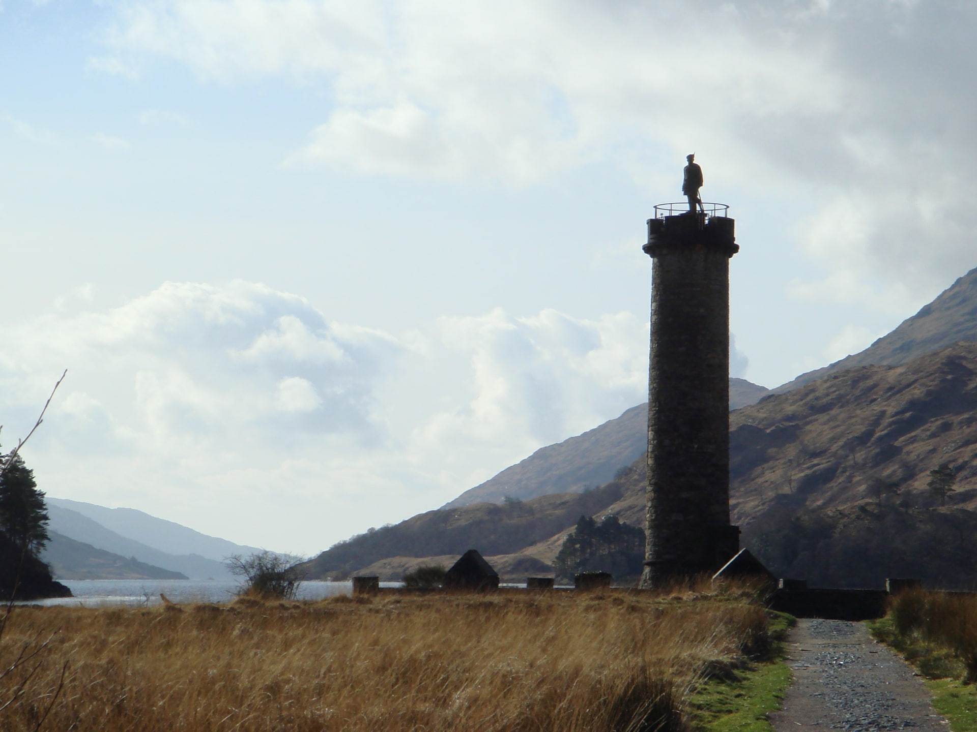Light, 1080P, hd, architecture, bonnie, art, Loch Shiel, prince, Bonnie Prince Charlie, charlie, monuments, 1745, Jacobite, monument, Glenfinnan, HD Wallpaper