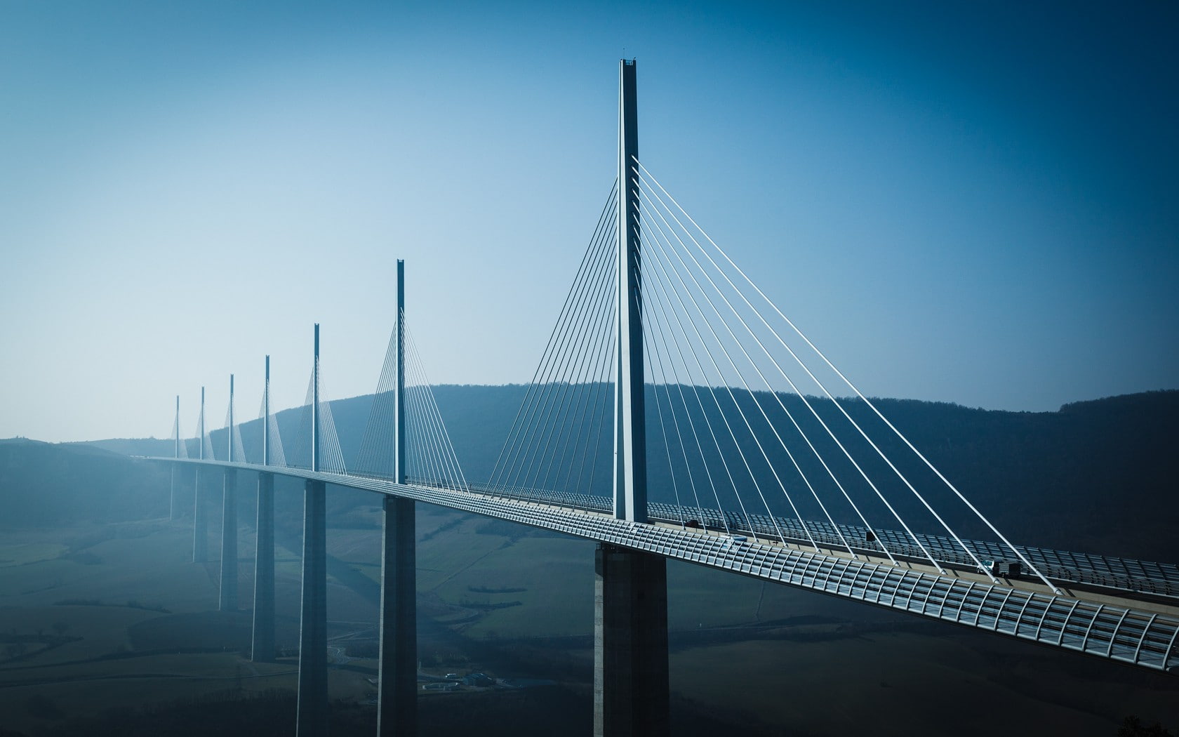 France, Millau Viaduct, city, bridge, 720P, HD Wallpaper