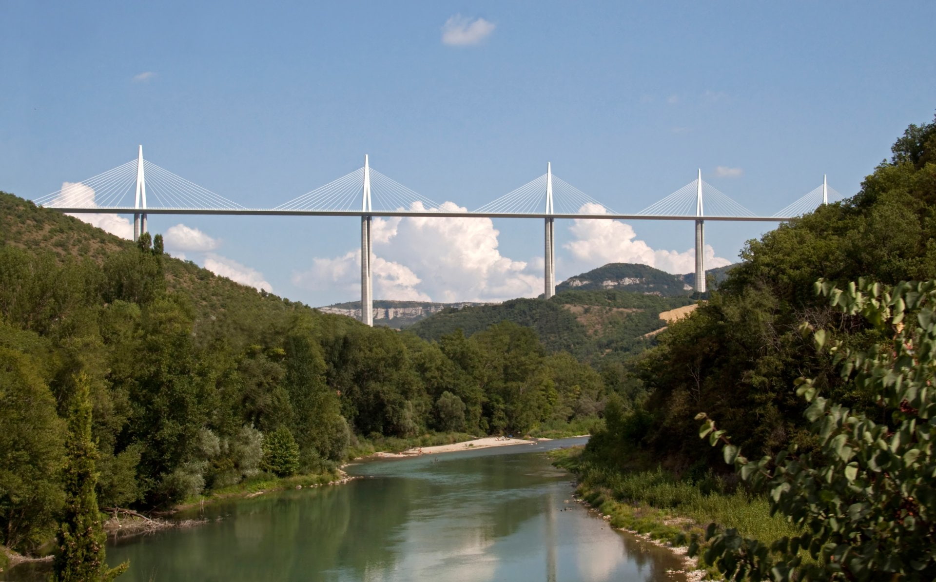 1080P, Bridges, Millau Viaduct, HD Wallpaper